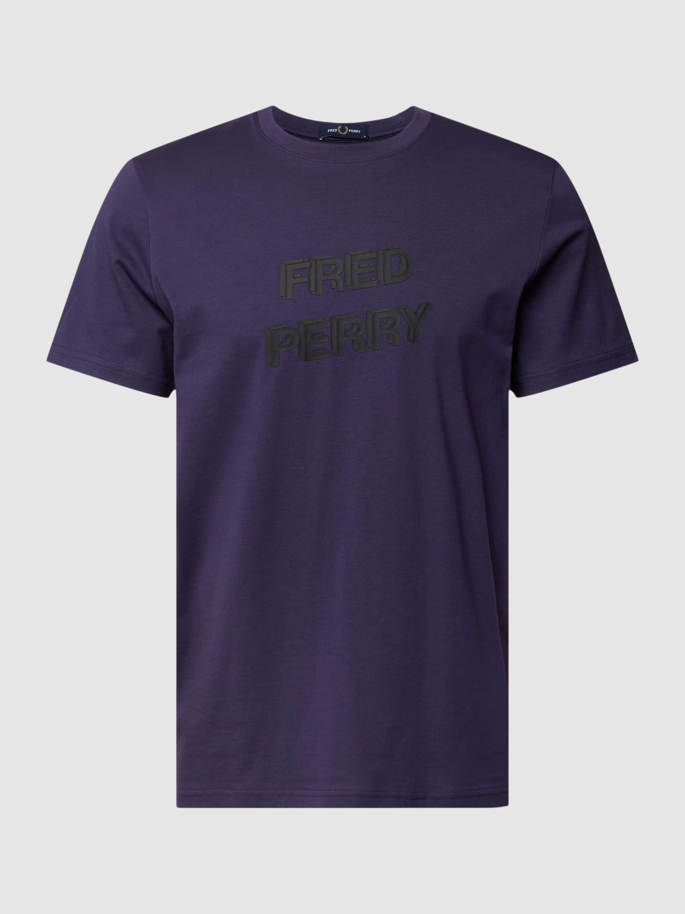 T-Shirt mit  Label-Print