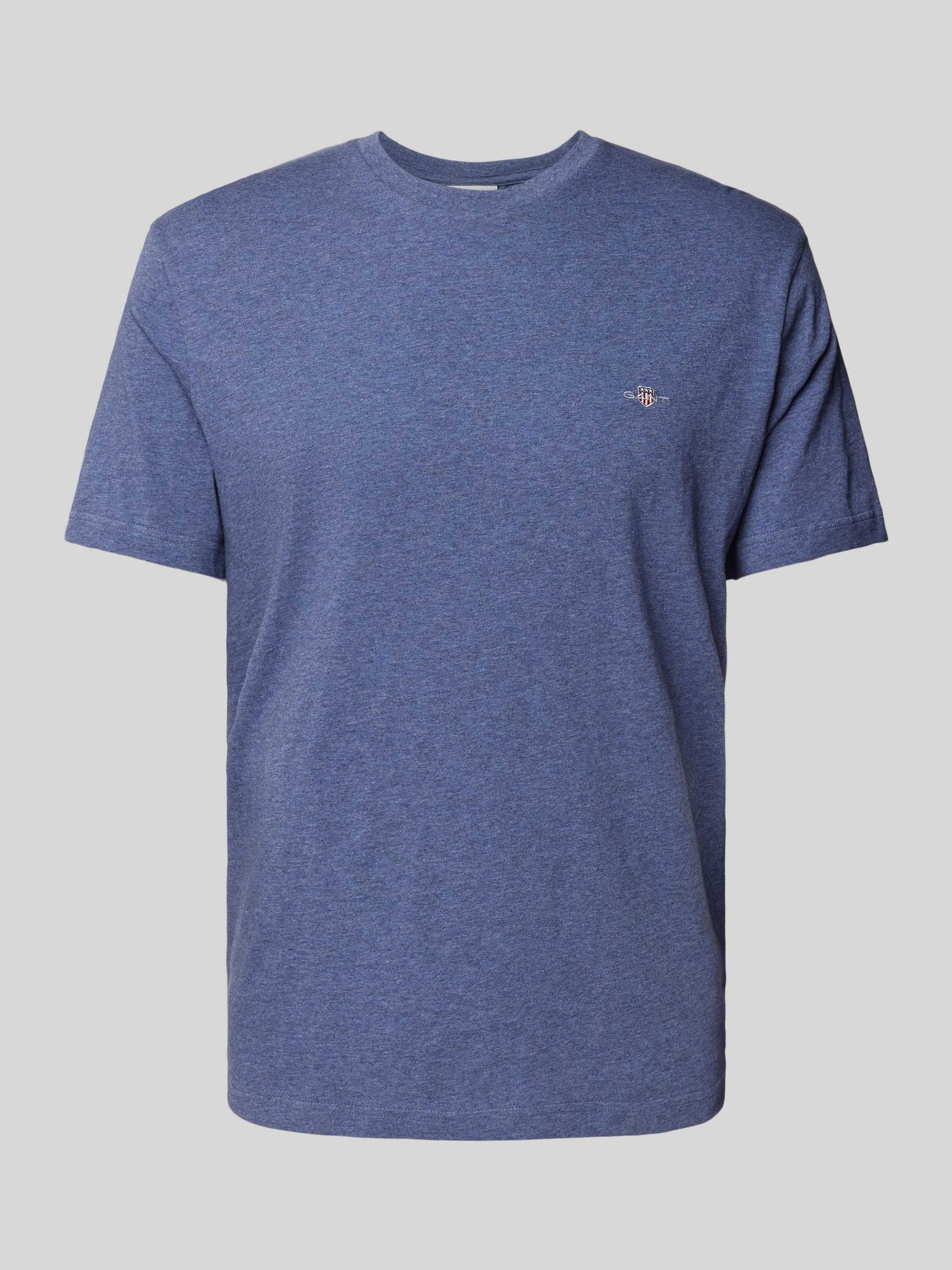Regular Fit T-Shirt in Melange-Optik