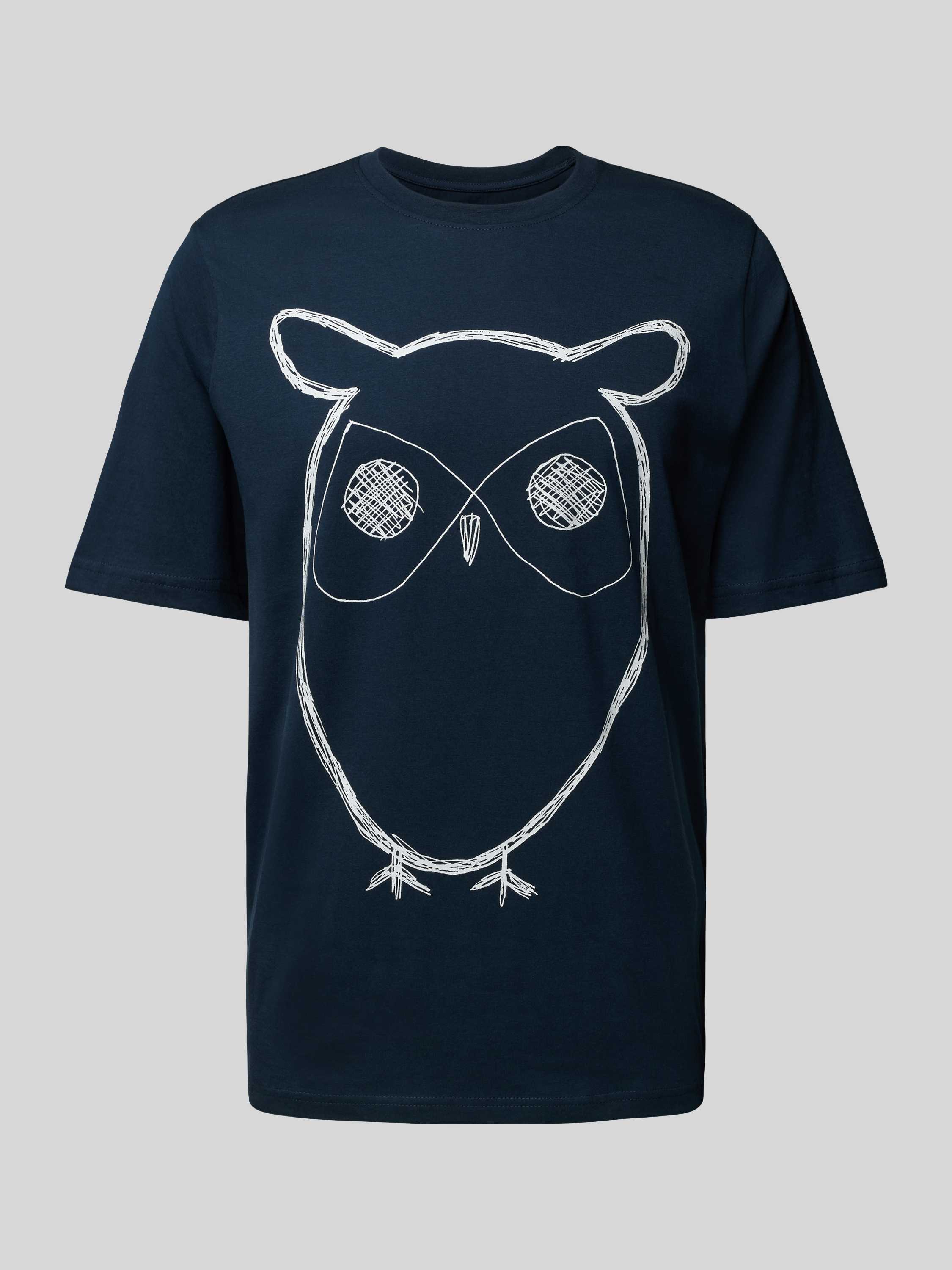 T-Shirt mit Motiv-Print Modell 'big owl'