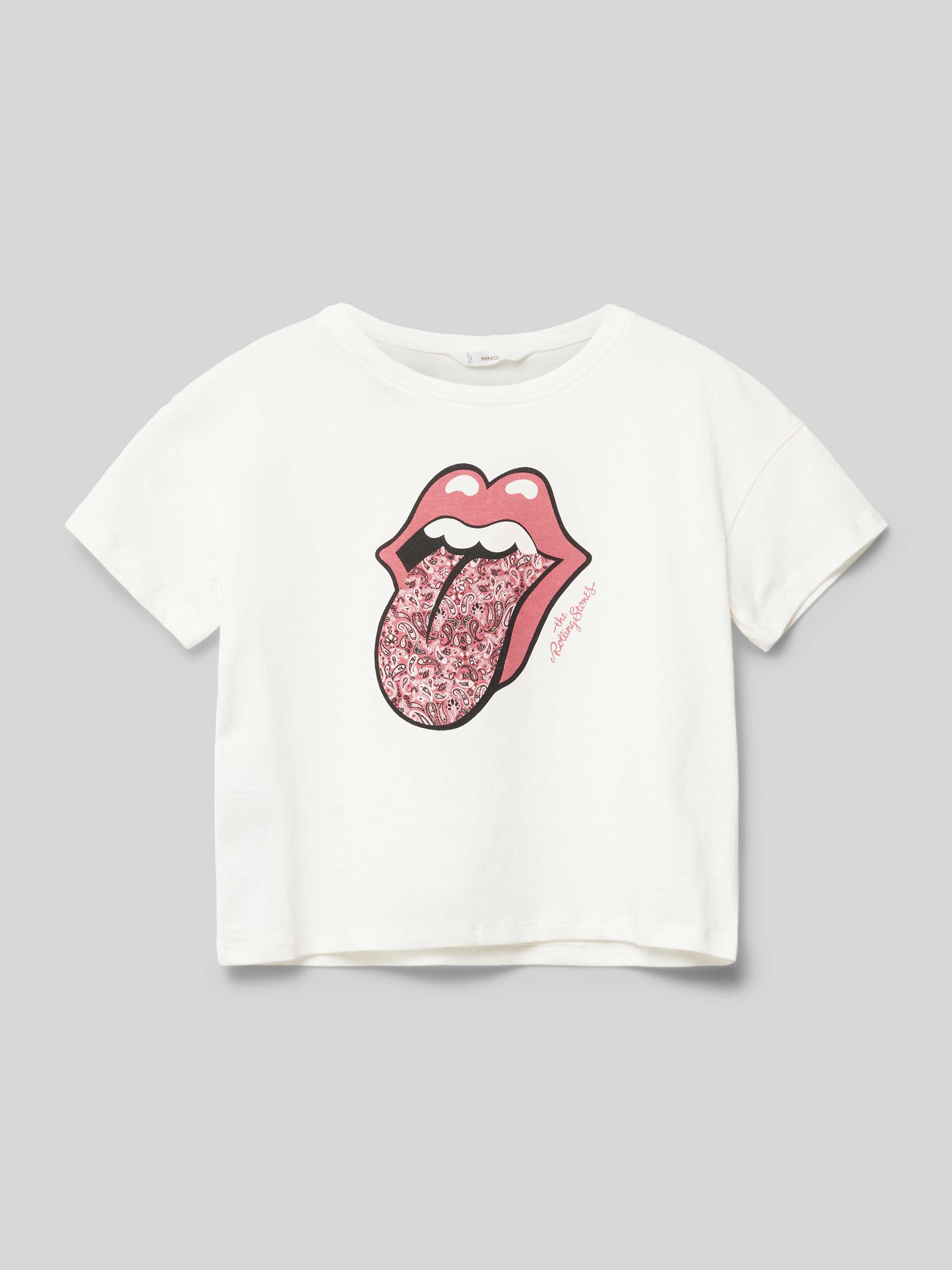 T-Shirt mit Motiv-Print Modell 'lengua'