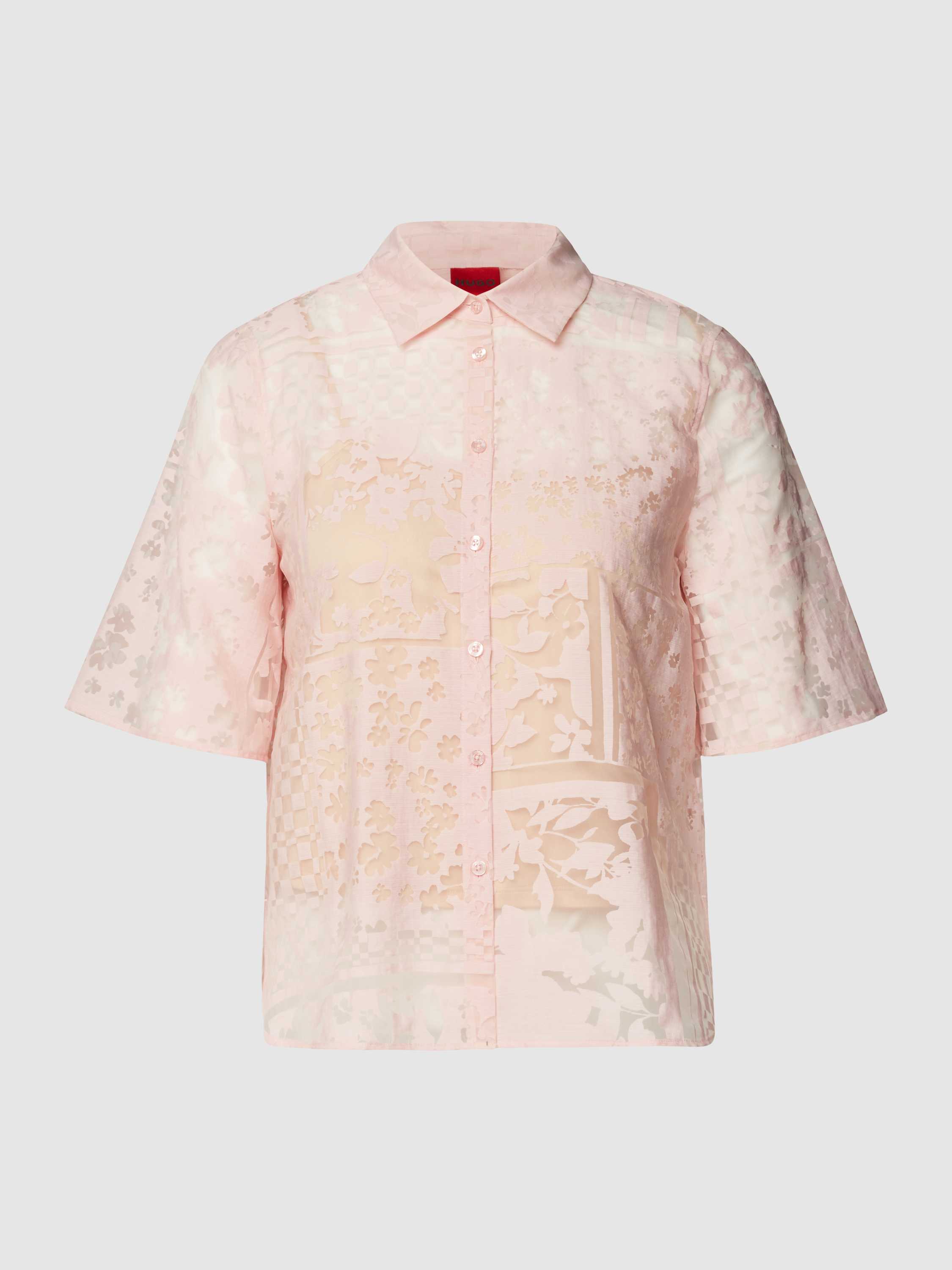 Hemdbluse mit durchgehender Knopfleiste Modell 'Evish'