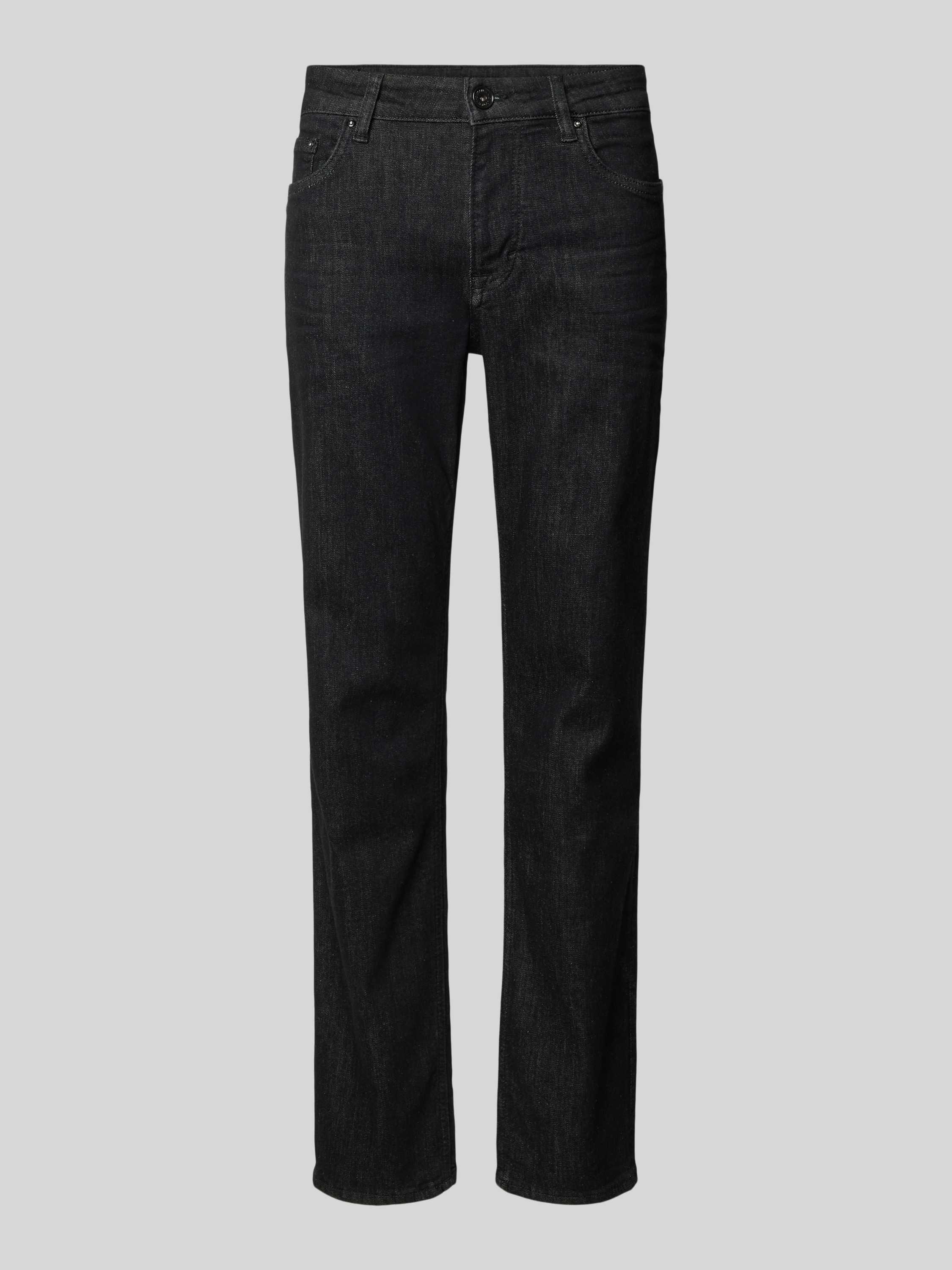 Jeans in unifarbenem Design Modell 'Mitch'
