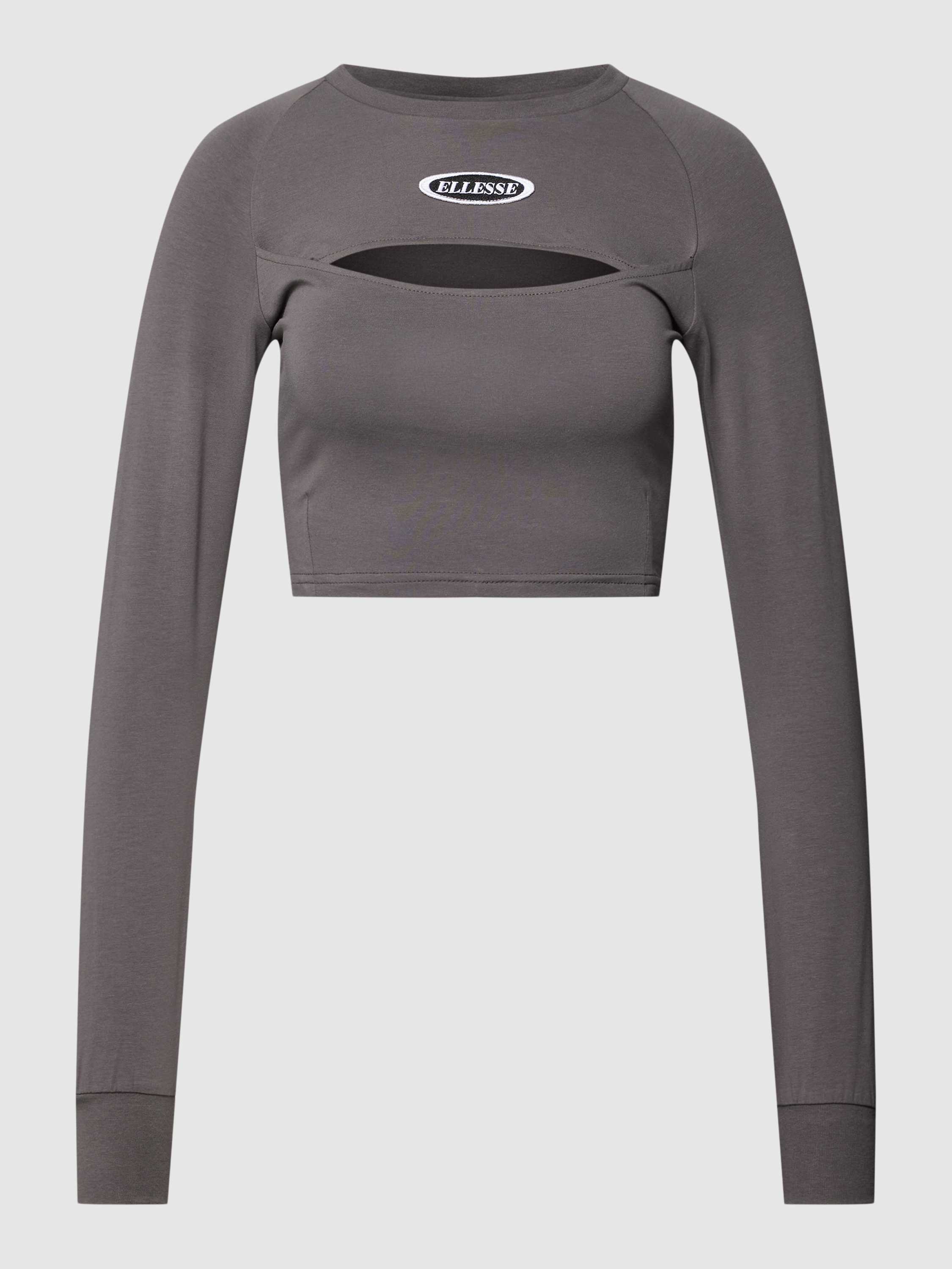 Cropped Longsleeve mit Cut Out Modell 'LISSA'