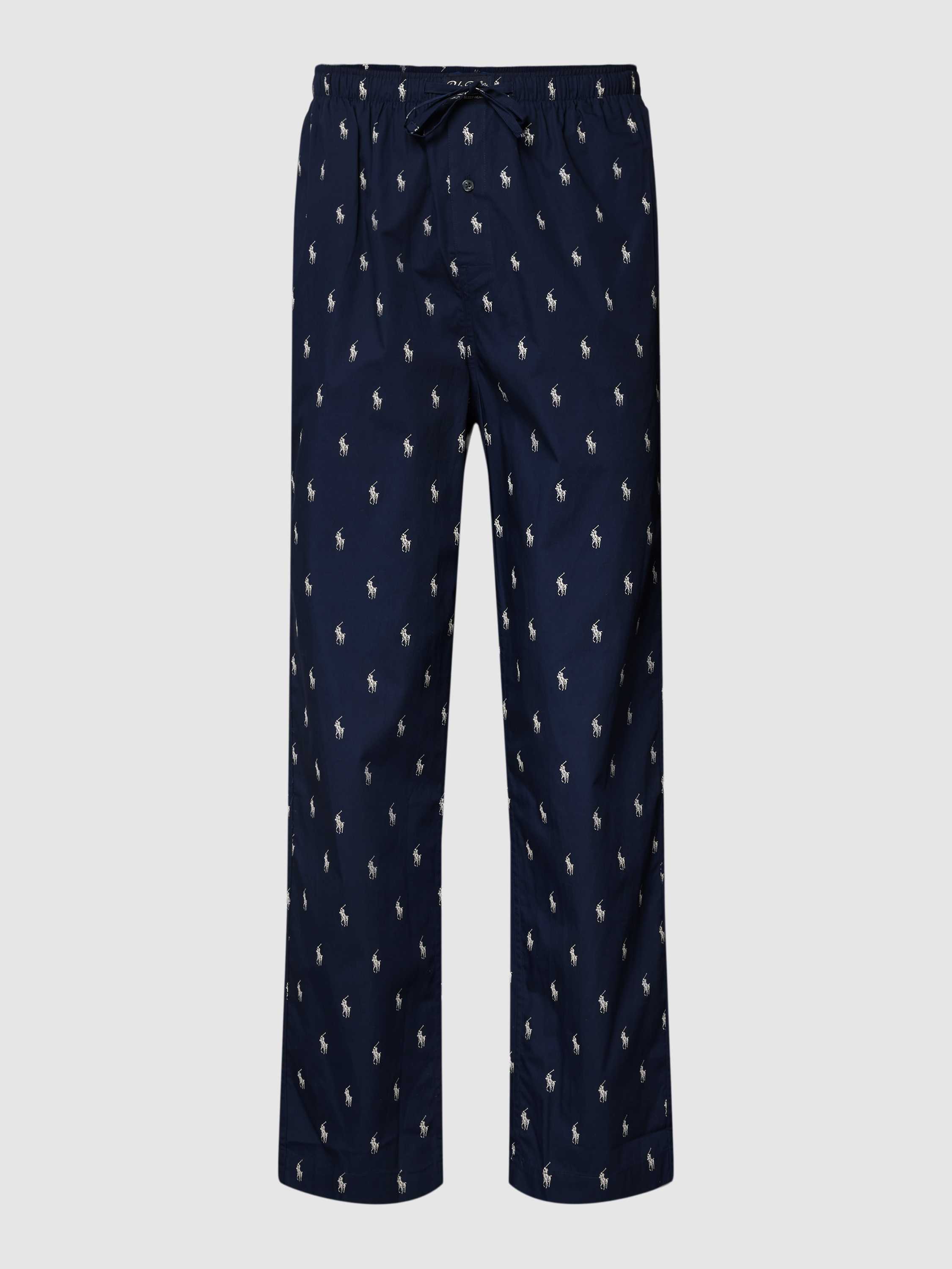 Pyjama-Hose mit Allover-Logo Modell 'WOVEN'