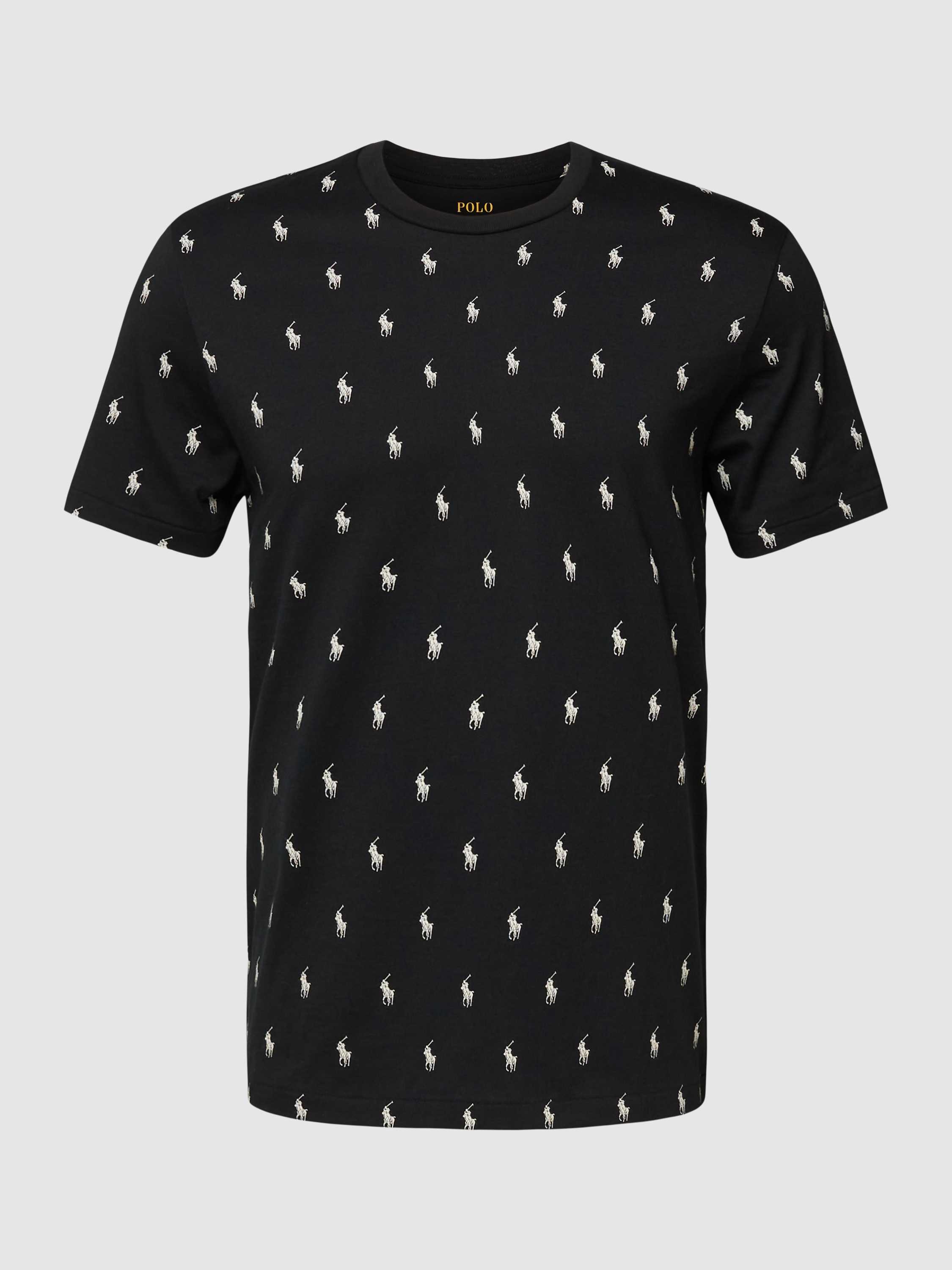 T-Shirt mit Logo-Muster Modell 'LIQUID COTTON'