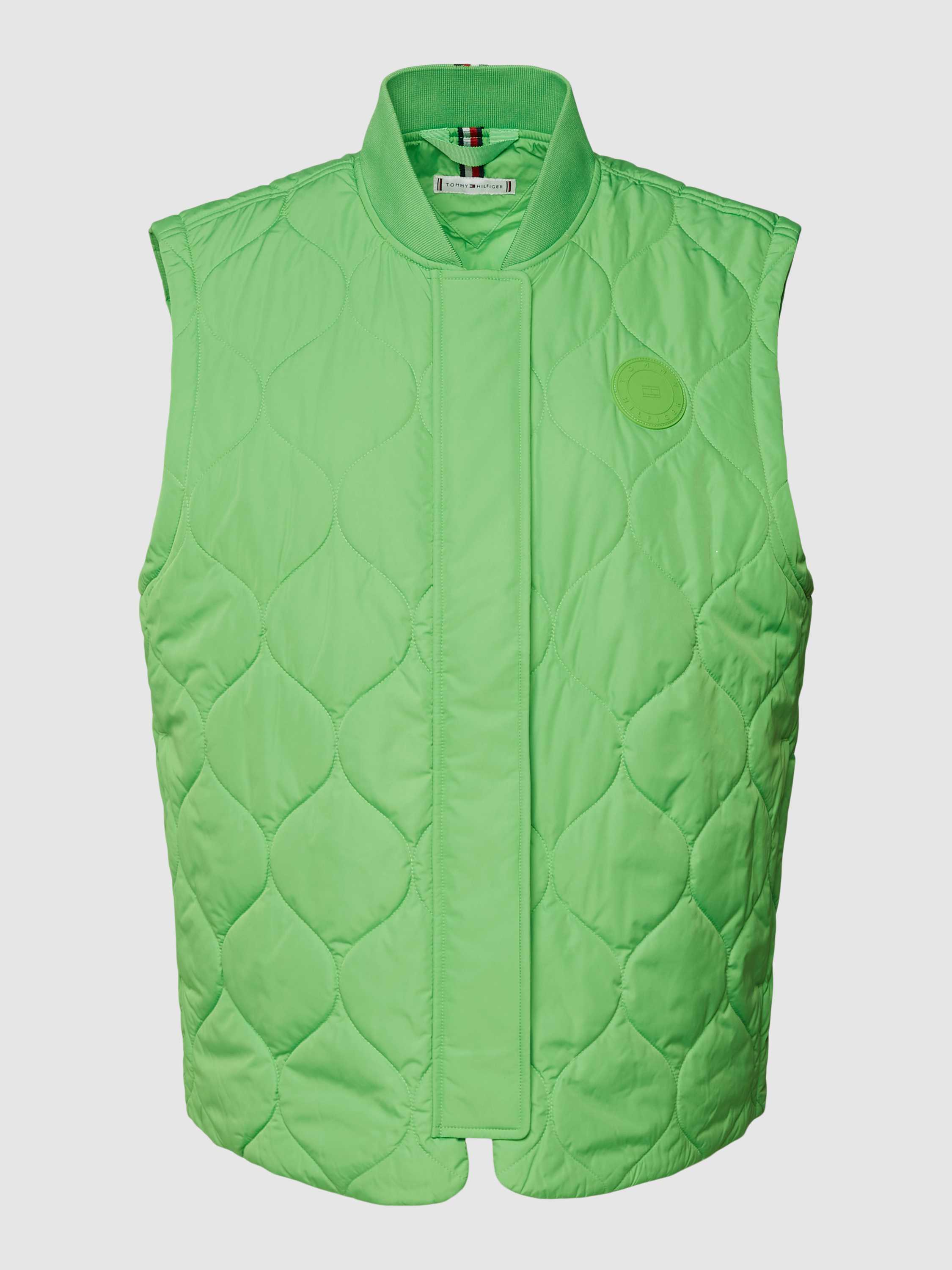Steppweste mit Label-Patch Modell 'QUILTED BOMBER VEST'