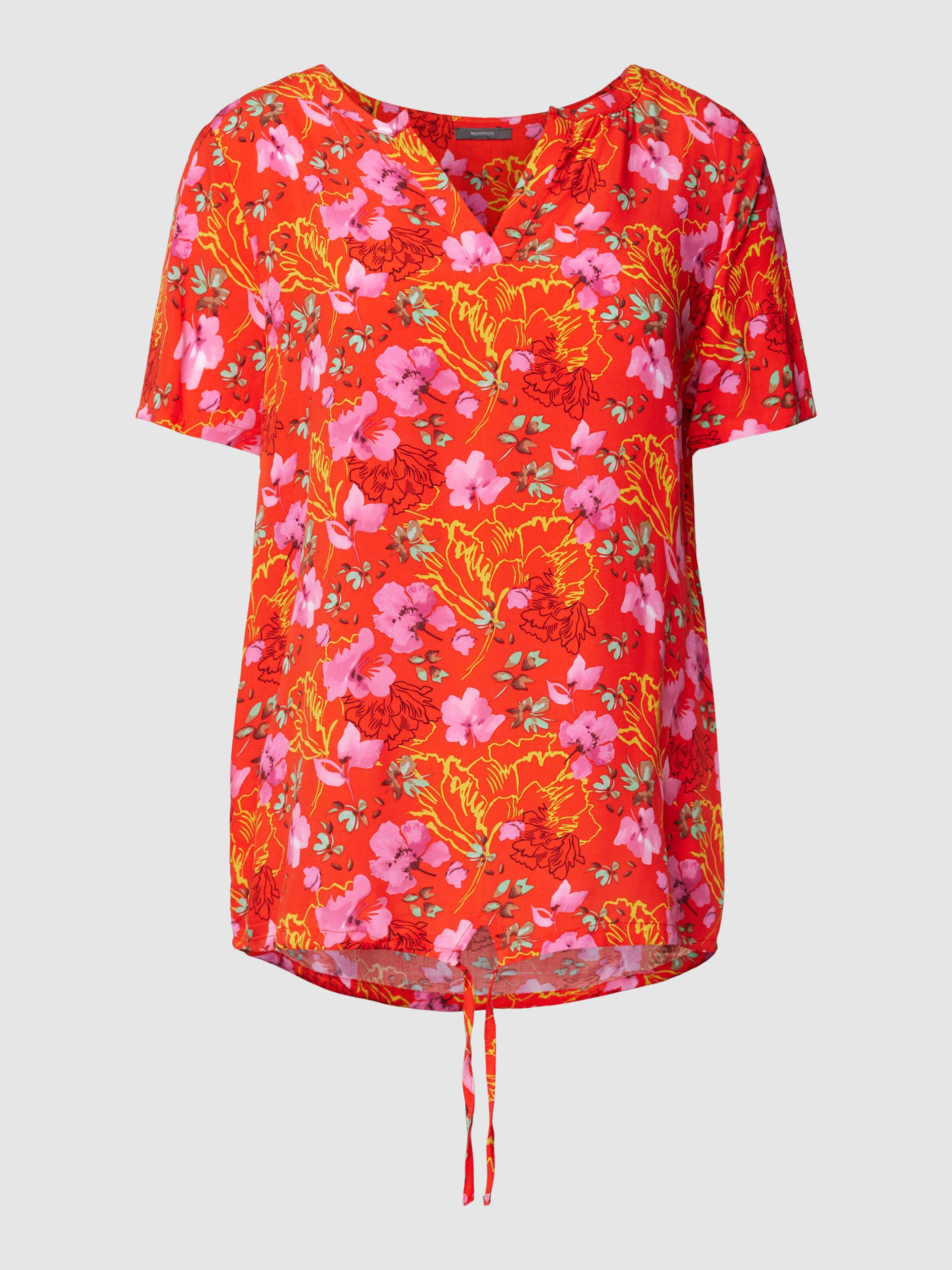 Blusenshirt aus Viskose mit floralem Print, Peek & Cloppenburg