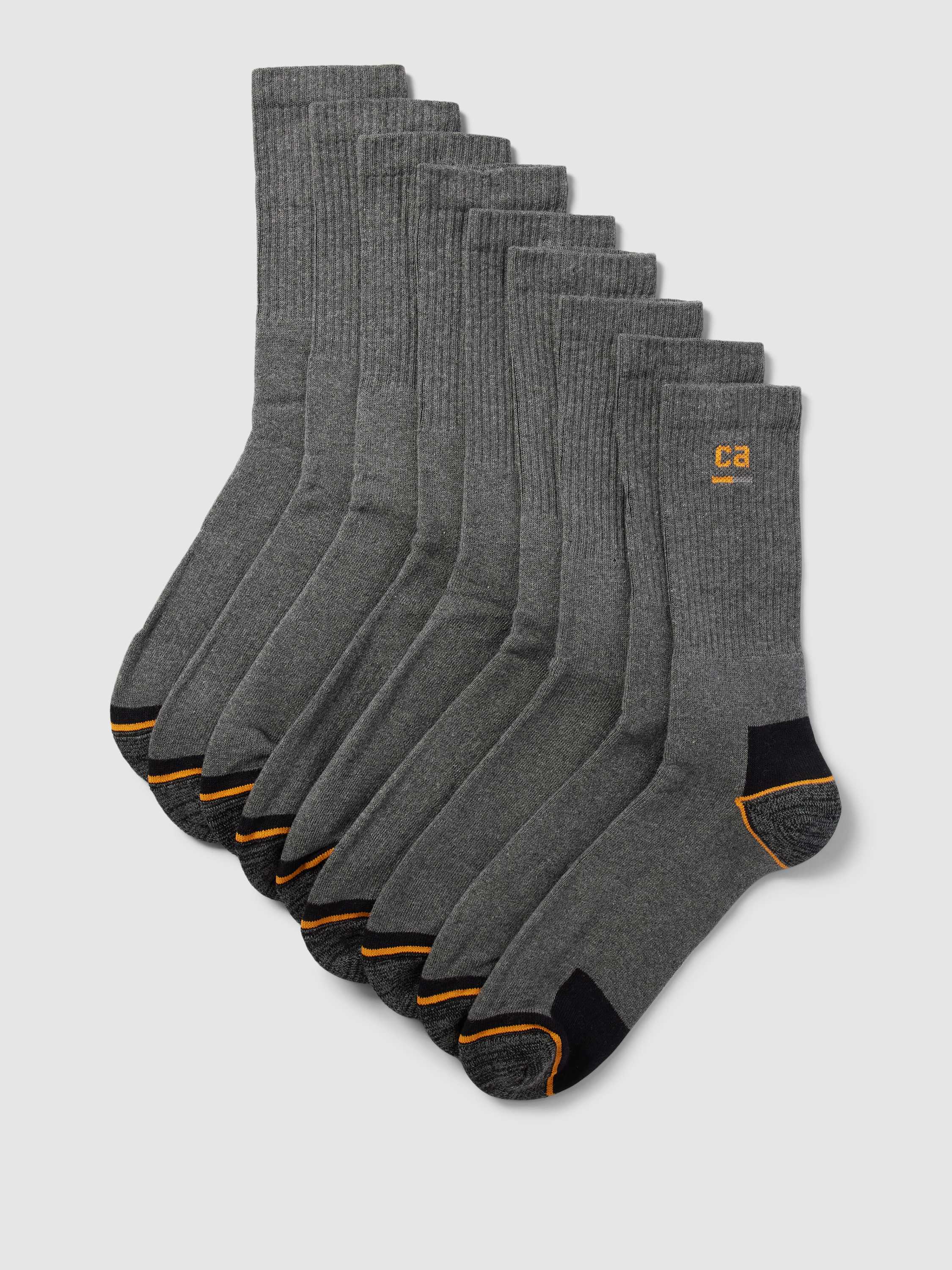 Socken mit Label-Print im 9er-Pack