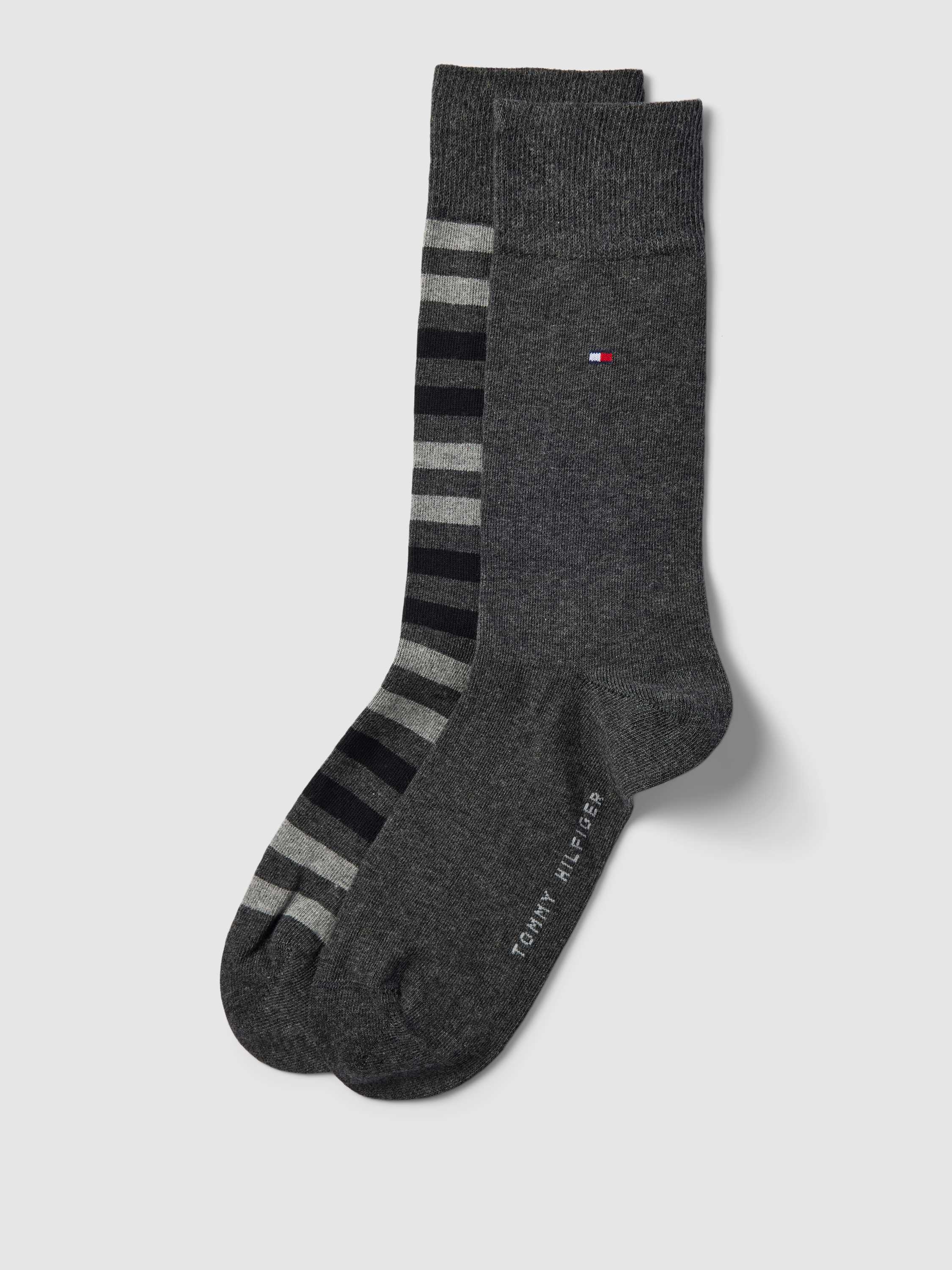 Socken mit Label-Detail im 2er-Pack Modell 'DUO STRIPE SOCK'