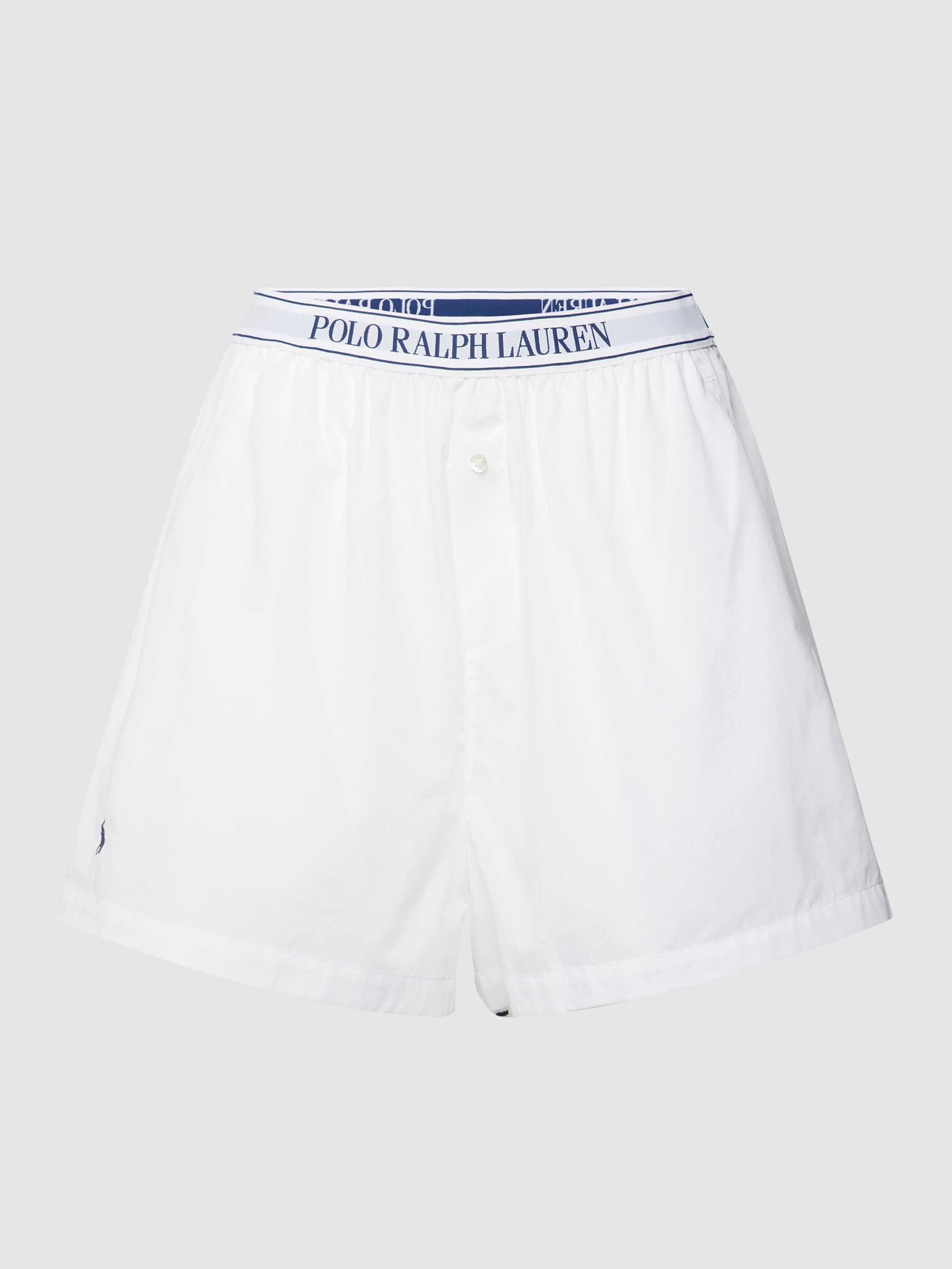 Pyjama-Shorts mit elastischem Logo-Bund