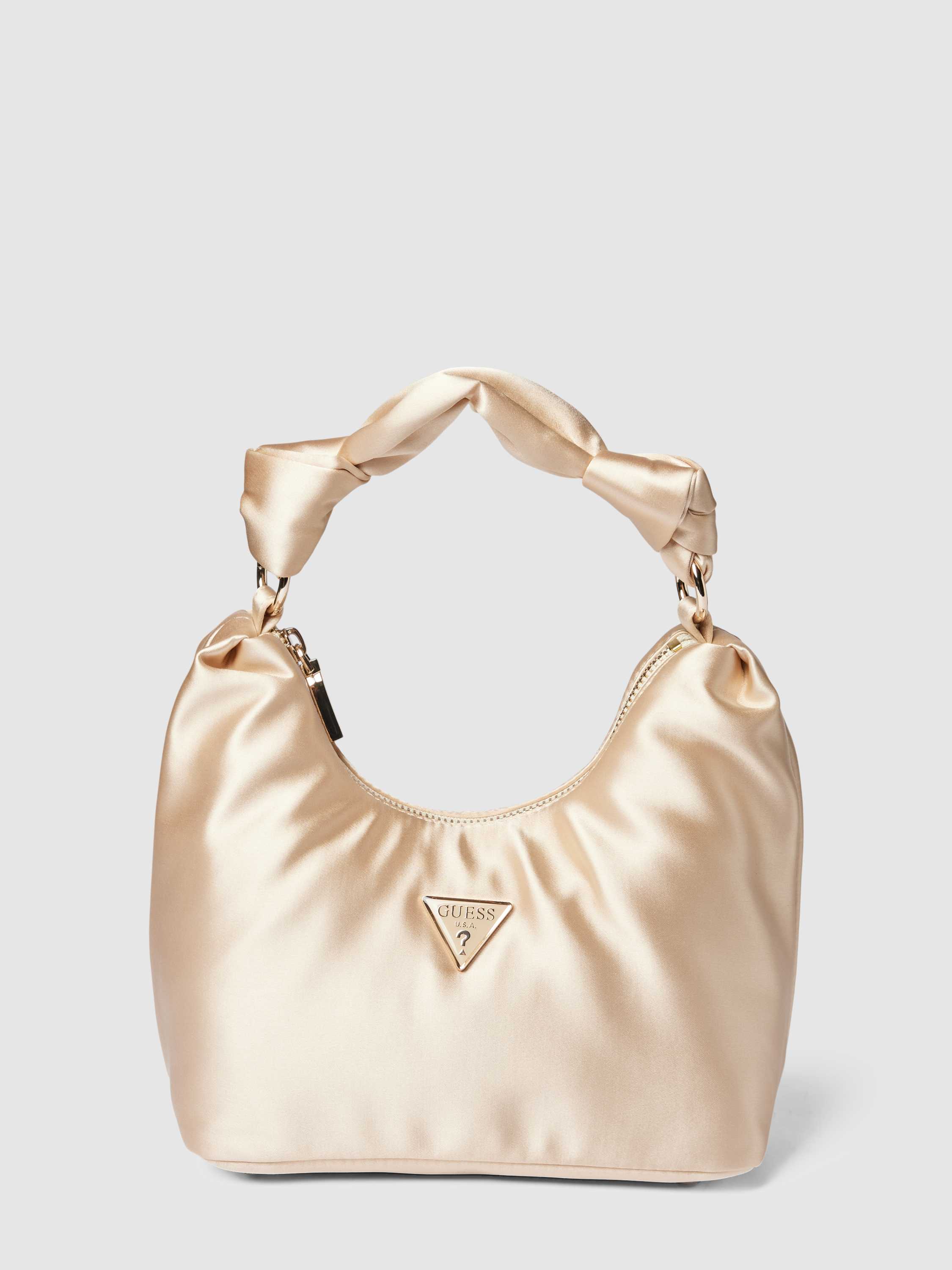 Handtasche mit Label-Details Modell 'VELINA'