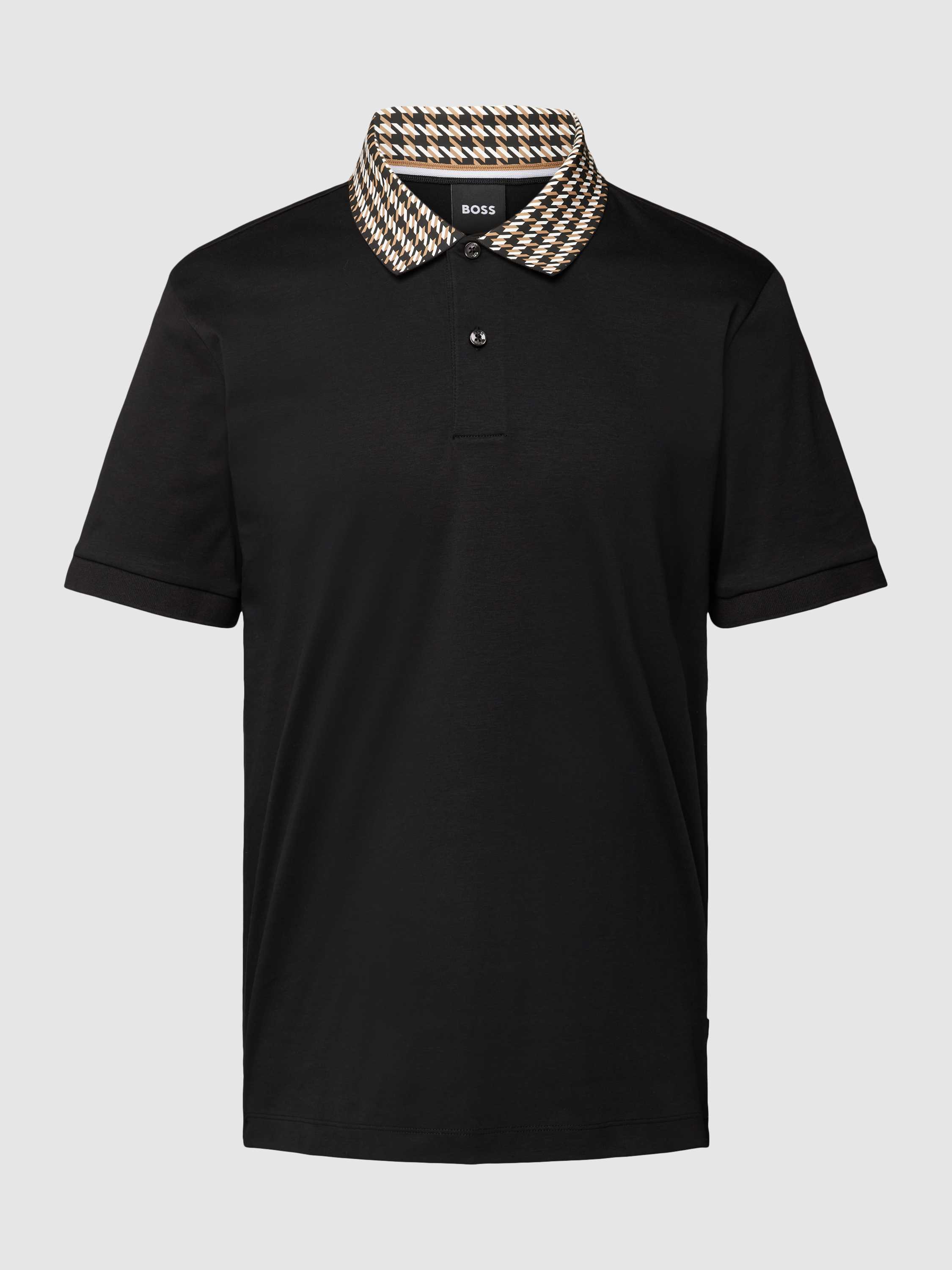 Poloshirt mit Label-Details Modell 'Parlay'
