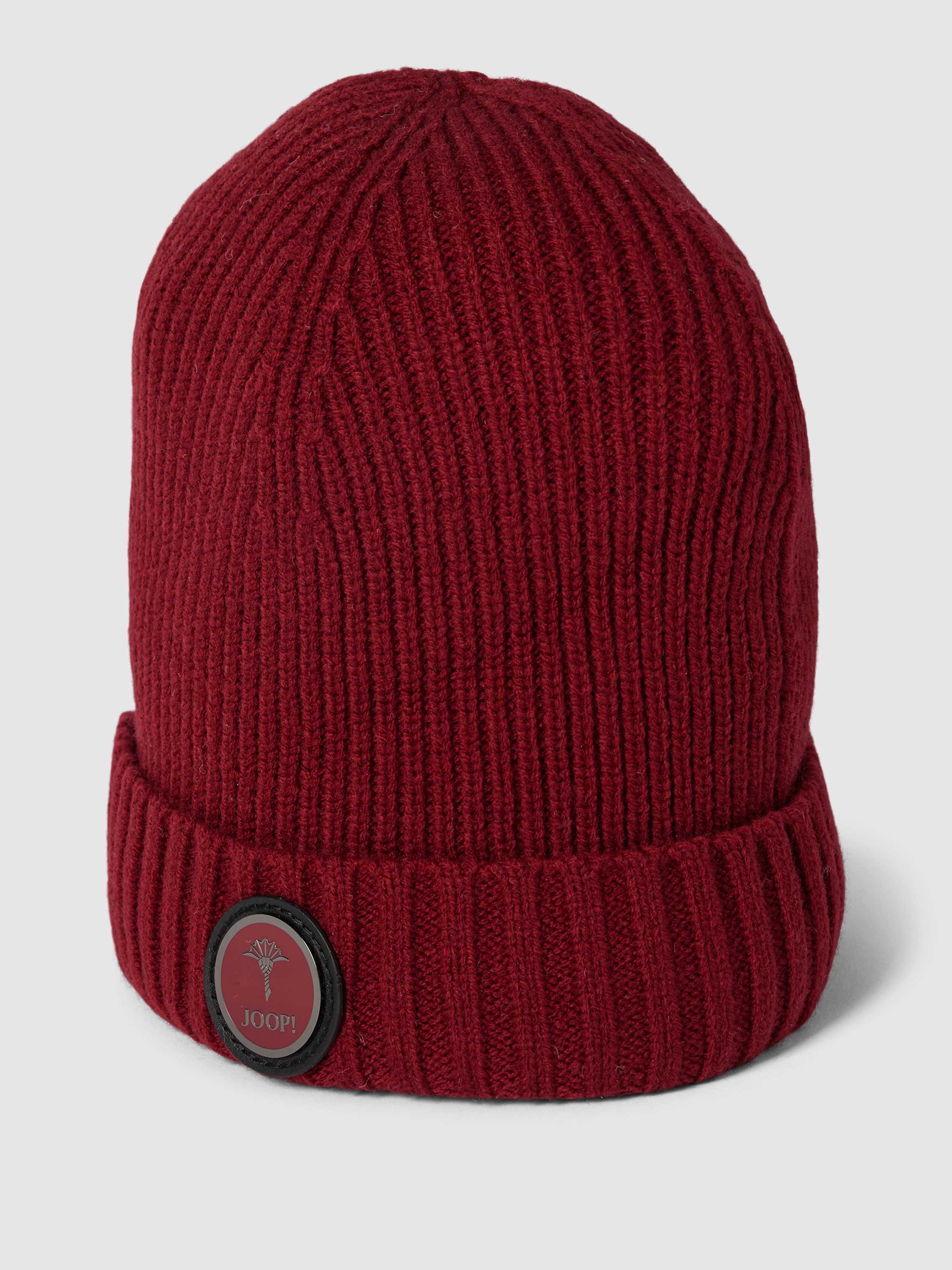 Beanie mit Label-Patch Modell 'Francis'