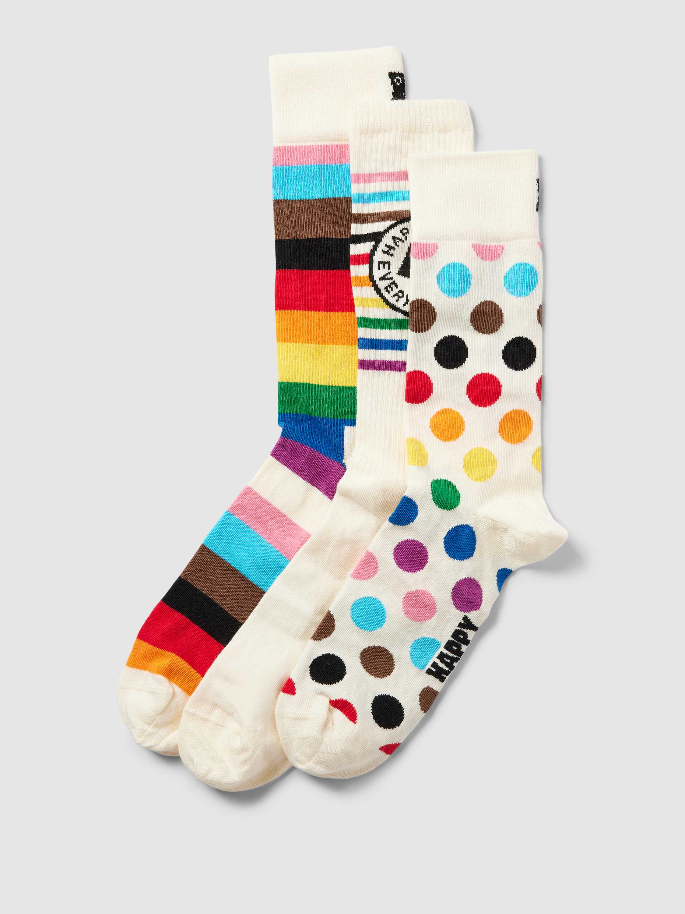 Socken mit Allover-Muster Modell 'Pride' im 3er-Pack