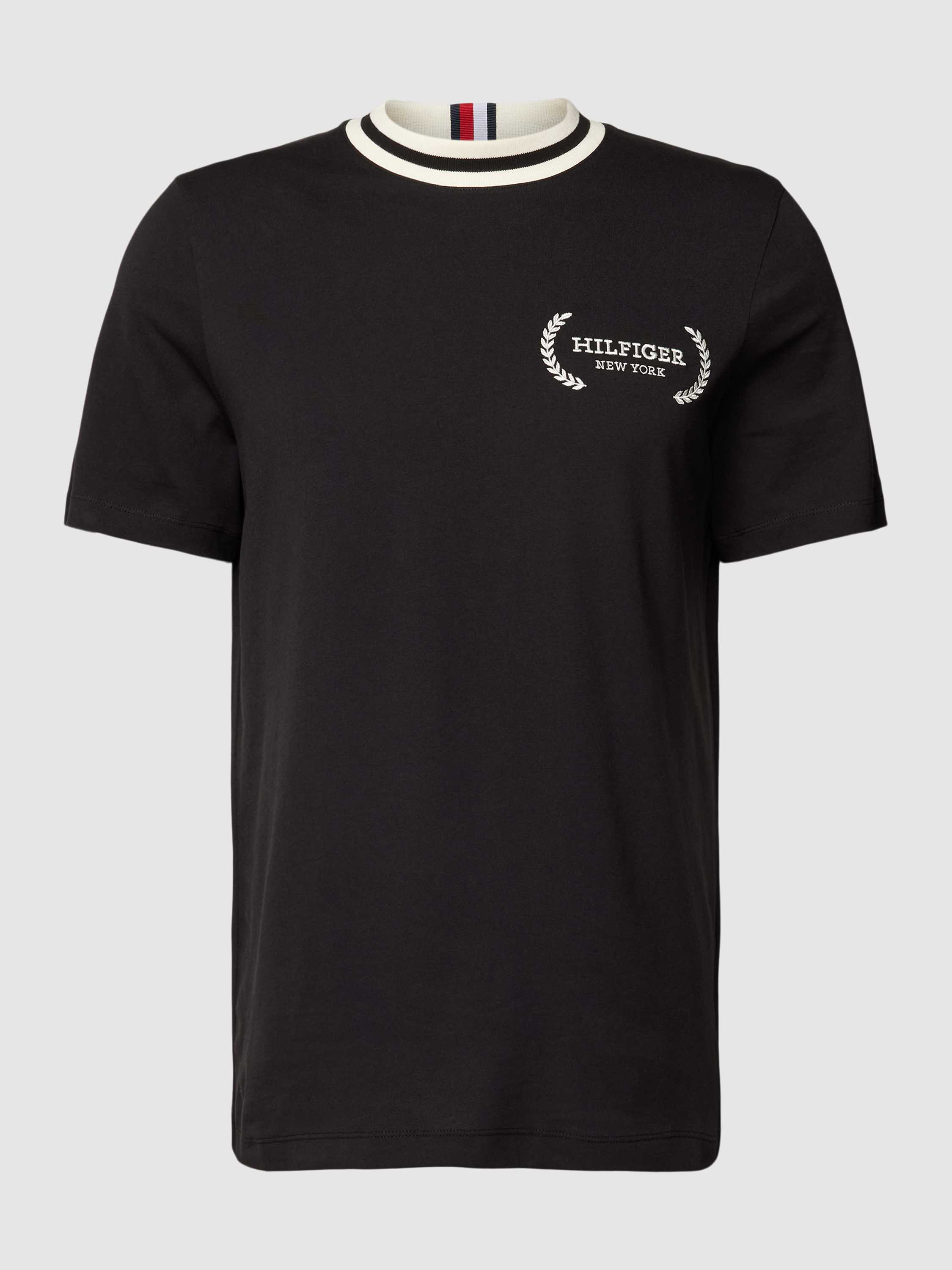T-Shirt mit Label-Stitching Modell 'LAUREL'
