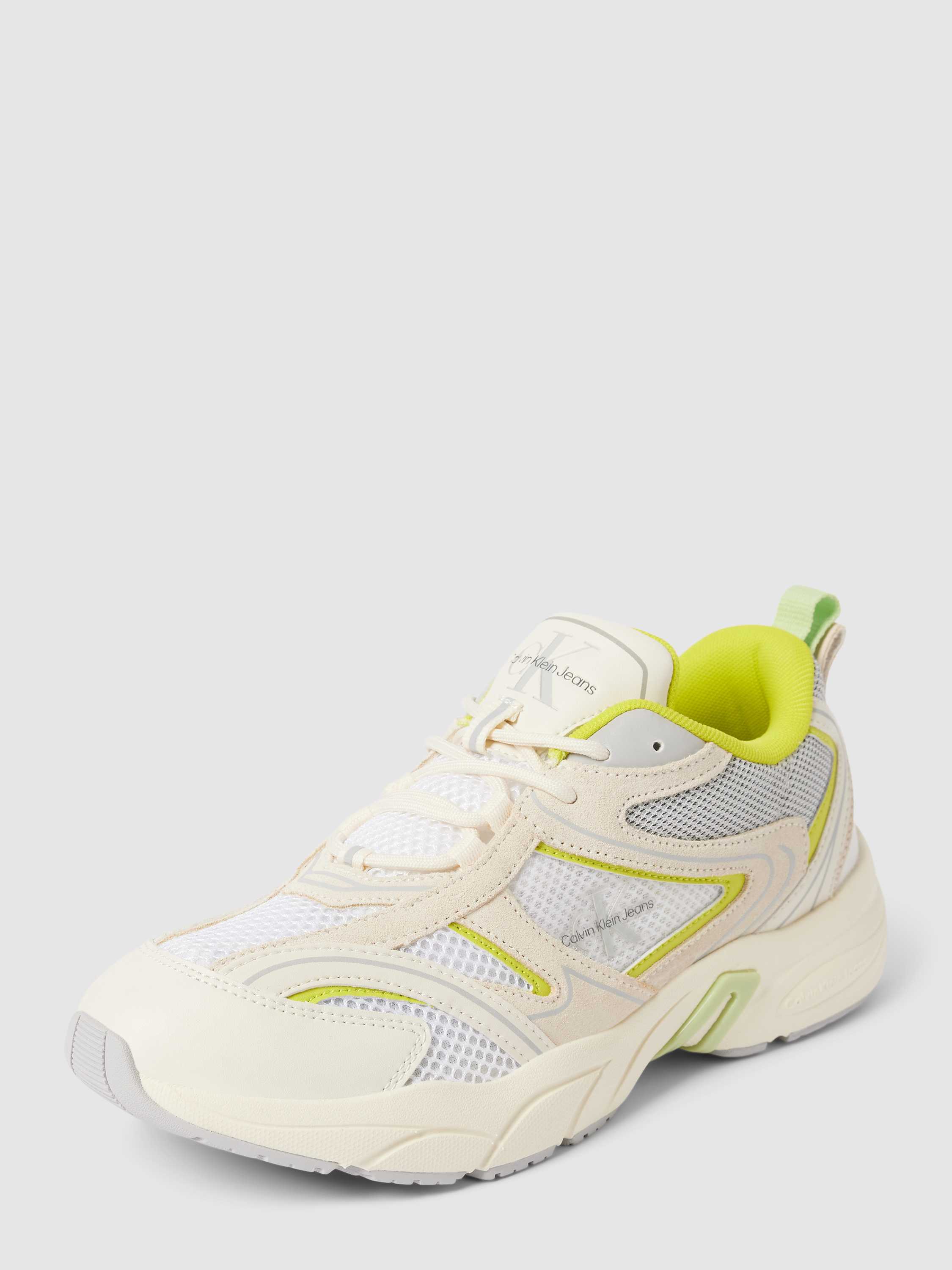 Chunky Sneaker mit Label-Details Modell 'RETRO TENNIS'