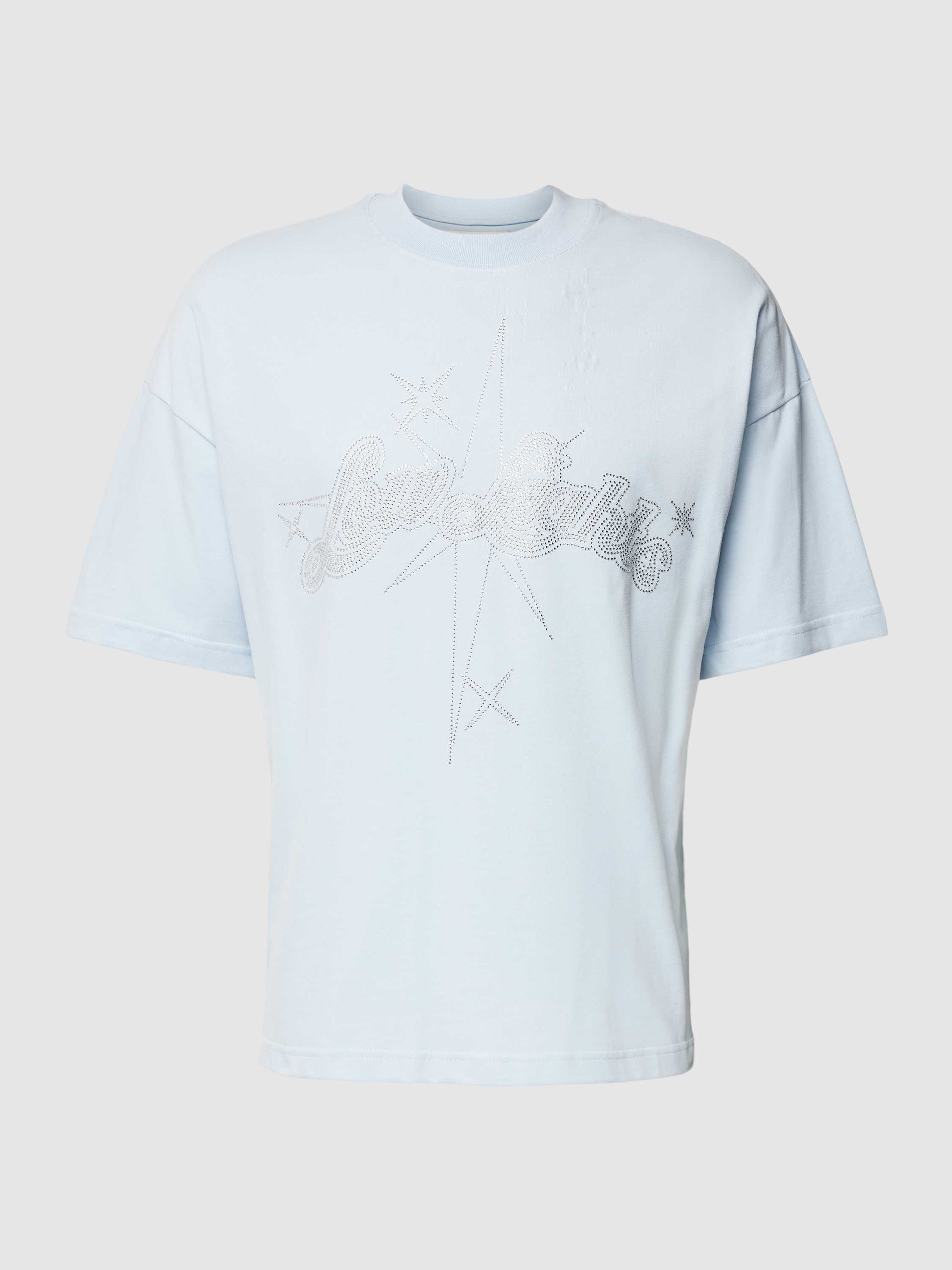 T-Shirt mit Label-Strasssteinbesatz Modell 'Stargaze Rhinestone'