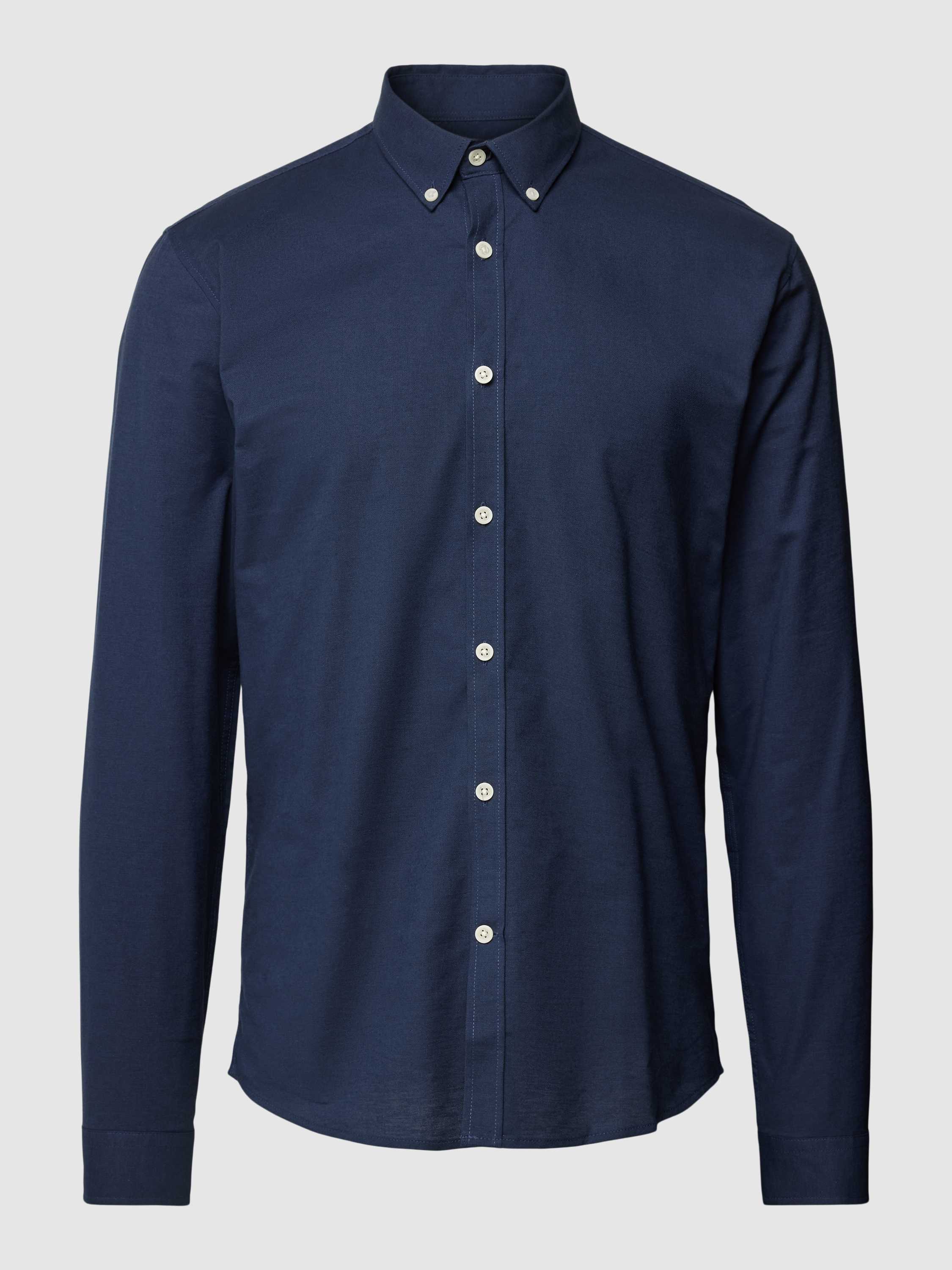 Slim Fit Freizeithemd mit Button-Down-Kragen Modell 'Oxford'
