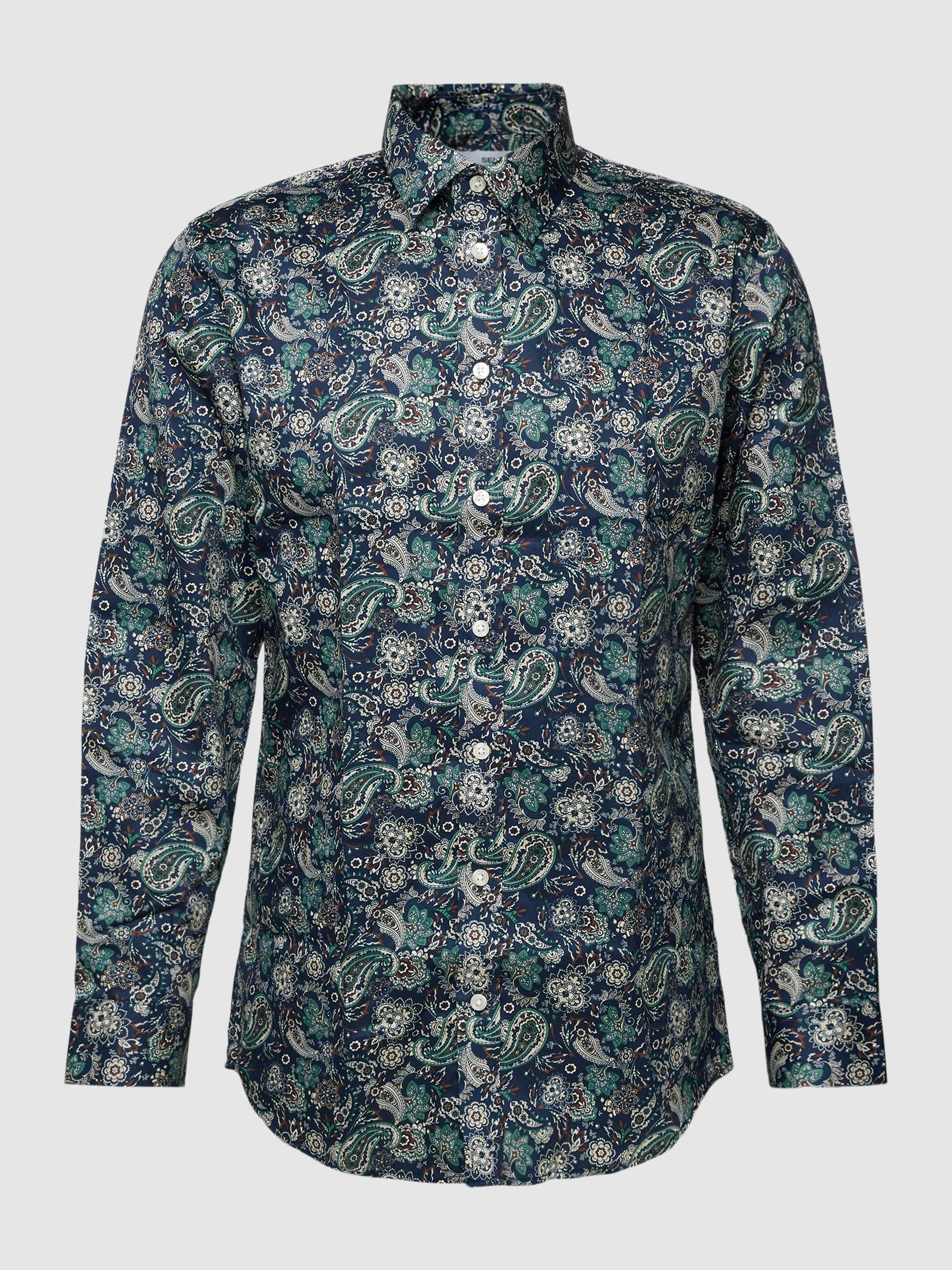 Slim Fit Freizeithemd mit Paisley-Muster Modell 'SOHO'
