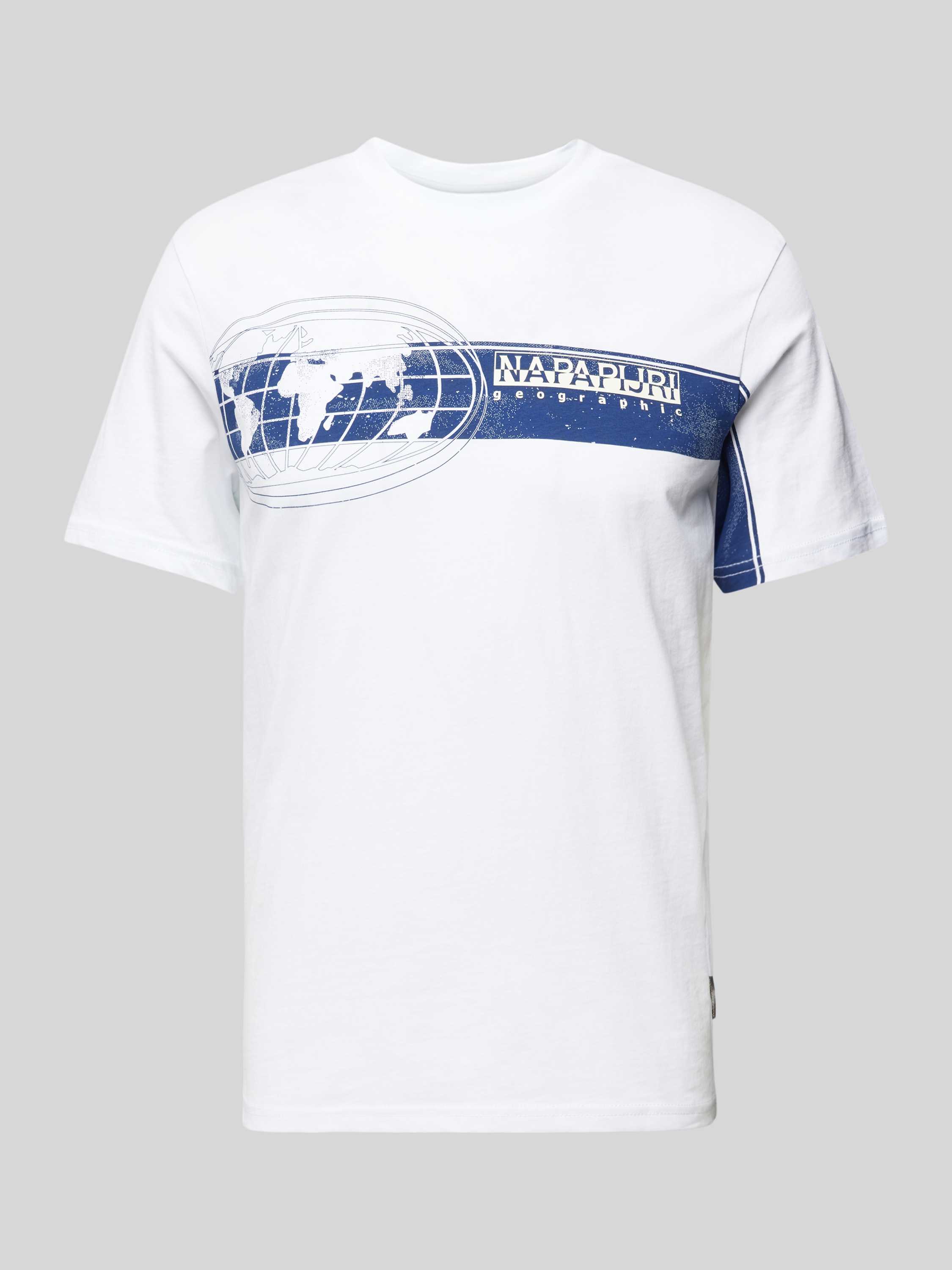 T-Shirt mit Label- und Motiv-Print Modell 'MANTA'