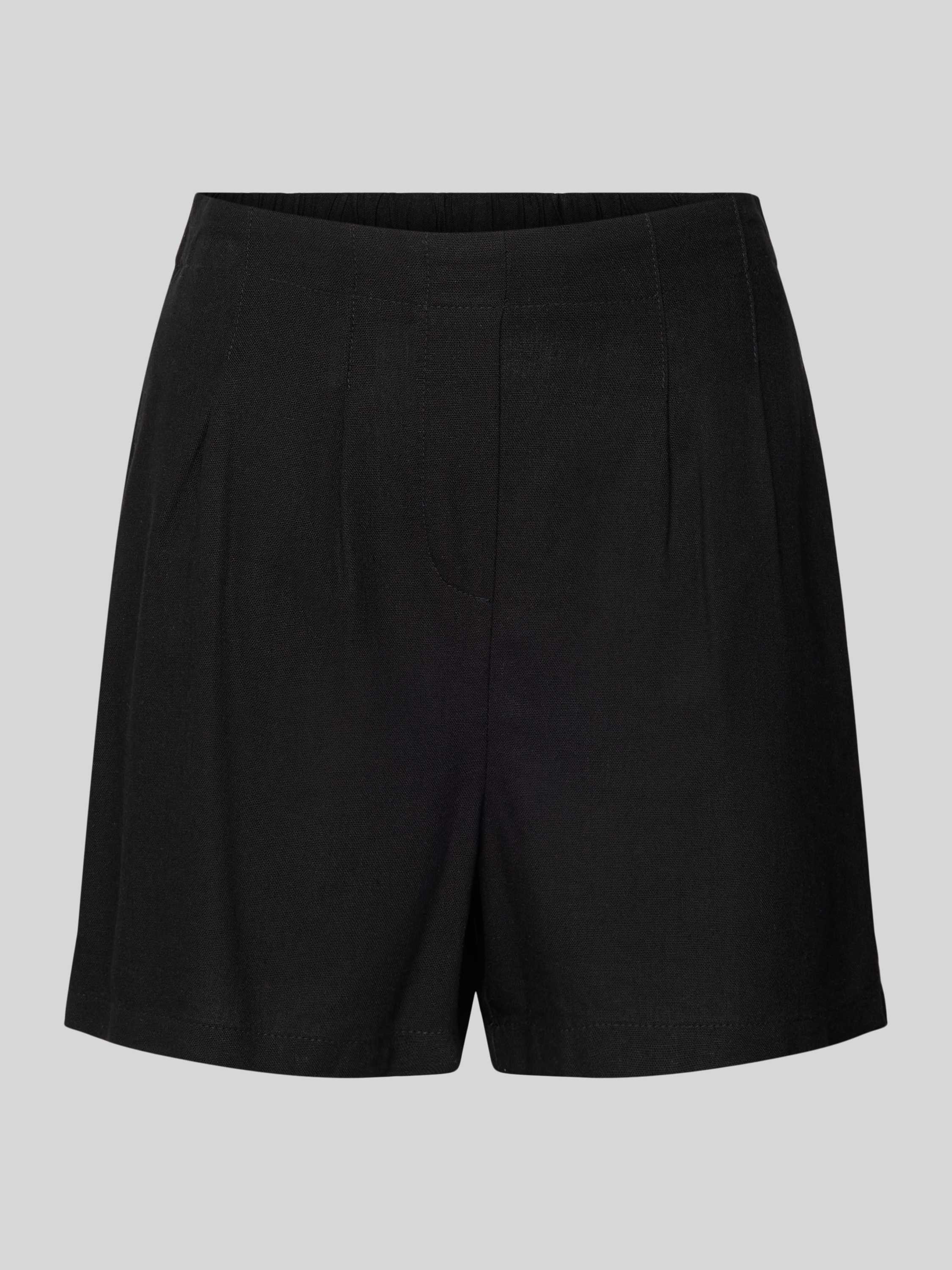 High Waist Shorts in unifarbenem Design