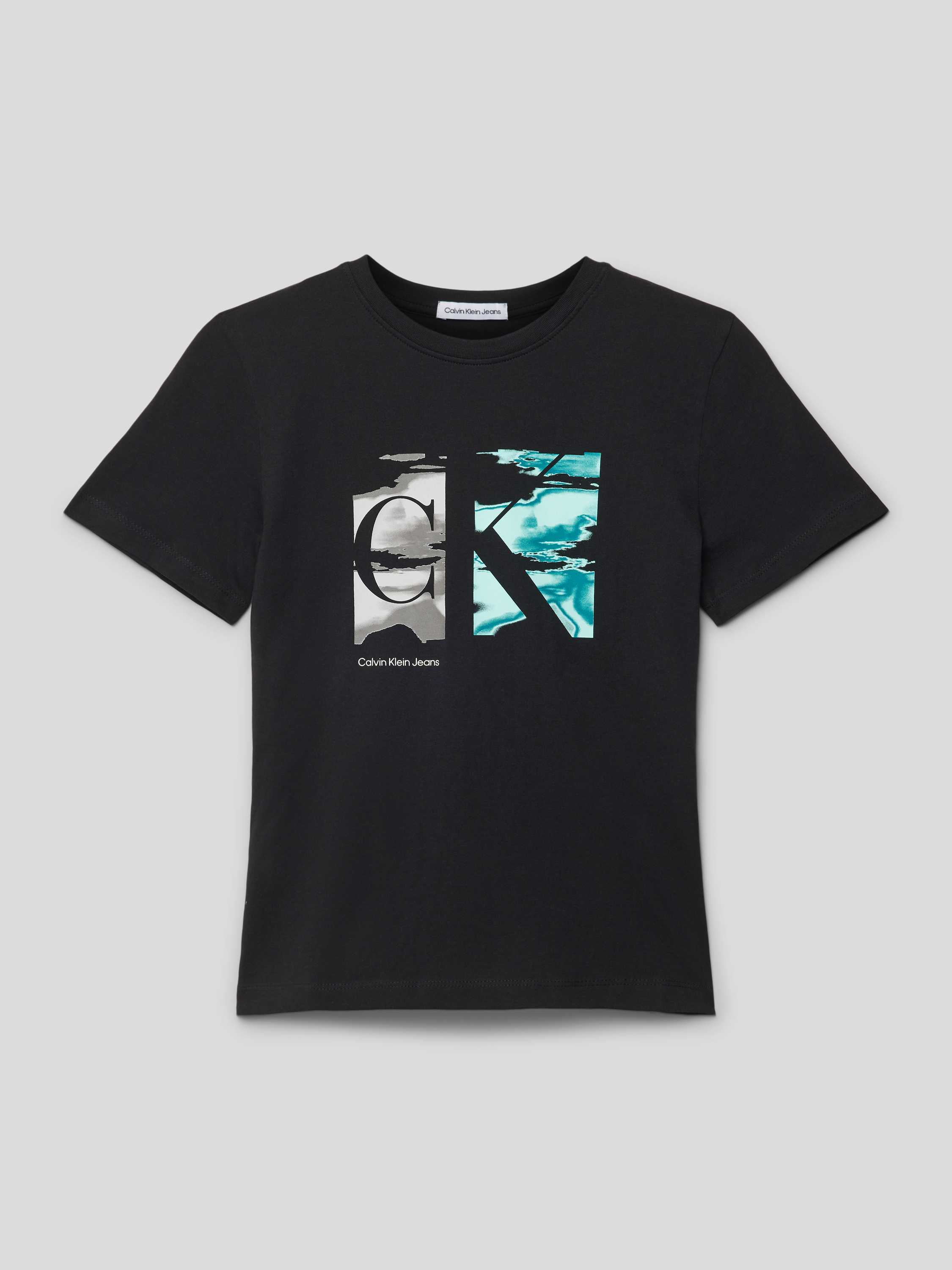 T-Shirt mit Label-Motiv-Print Modell 'SERENITY MONOGRAM'