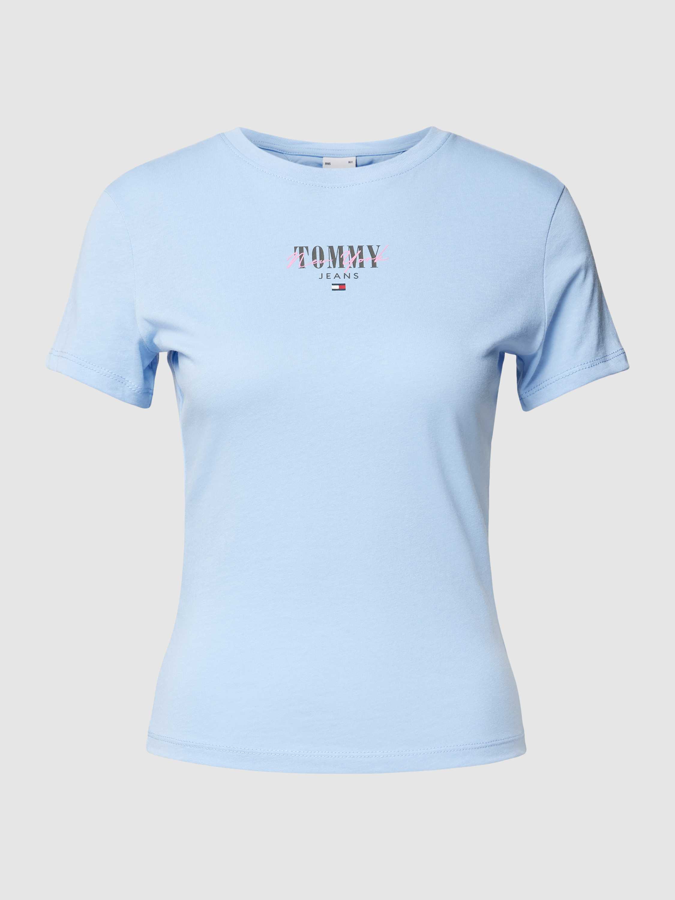 Slim Fit T-Shirt mit Label-Print