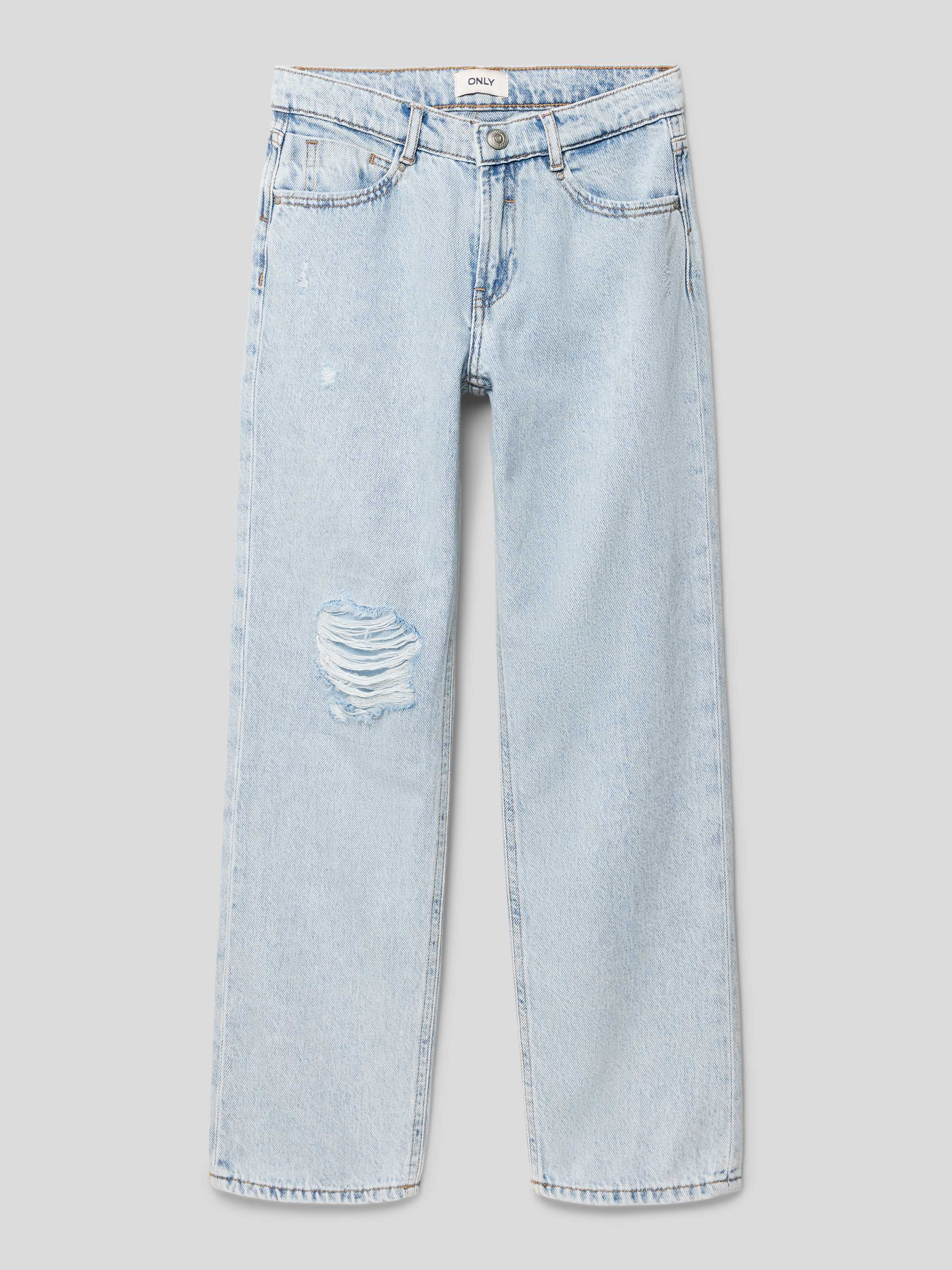 Straight Fit Jeans im Destroyed-Look
