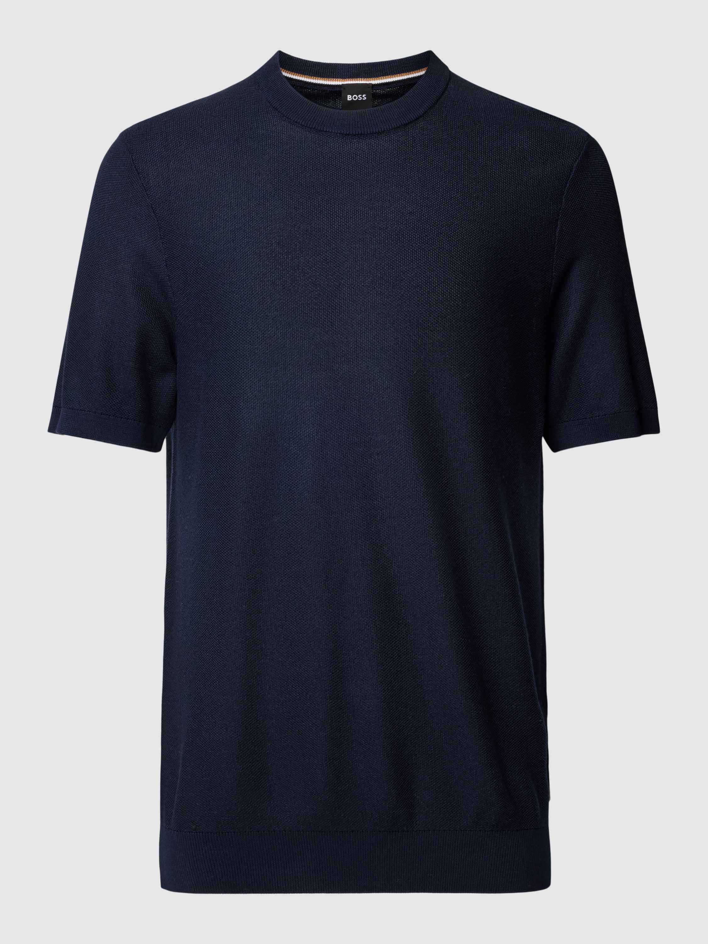 T-Shirt mit Strukturmuster Modell 'Tantino'