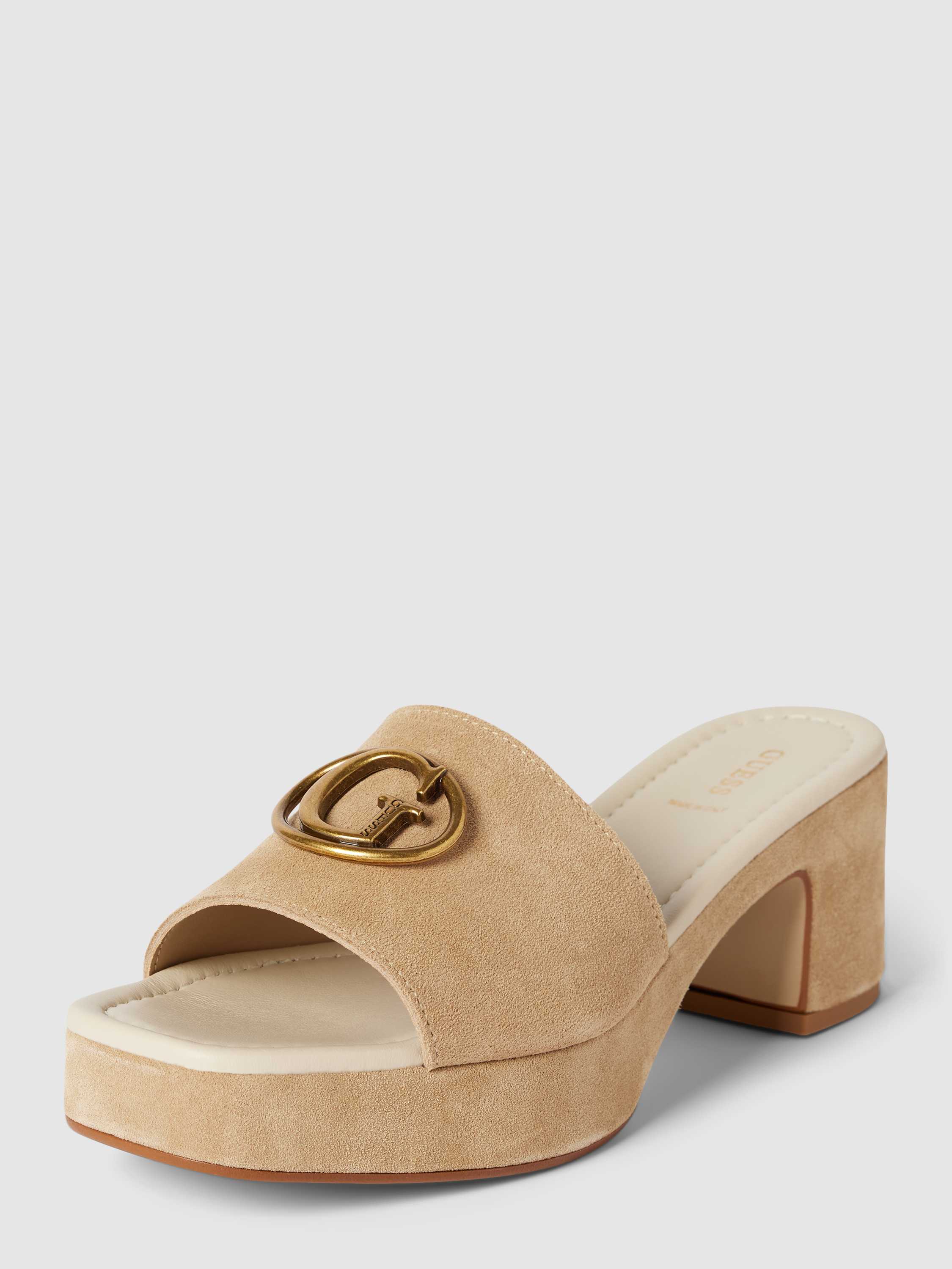 Sandalette mit Label-Applikation Modell 'CINZIA'