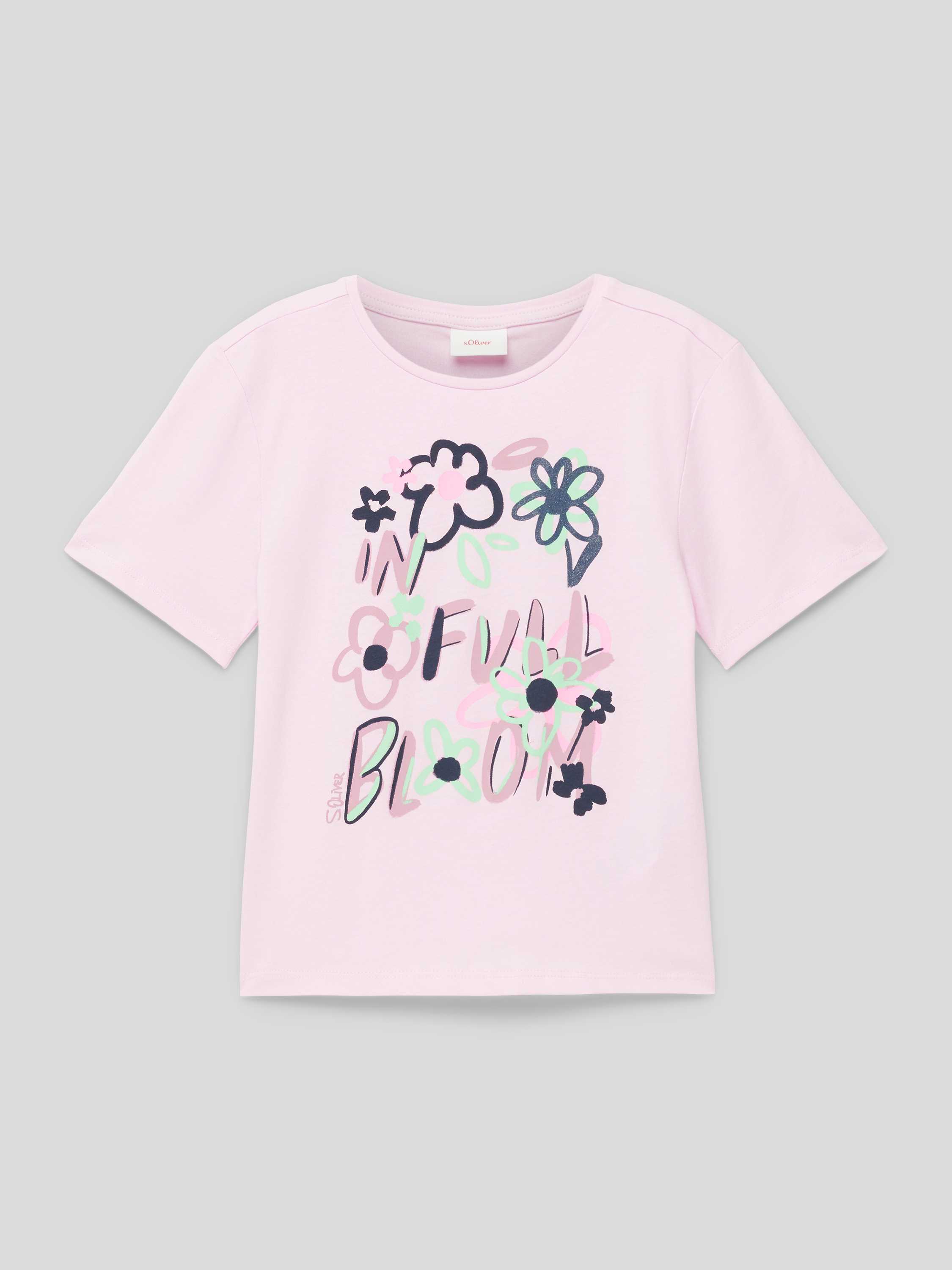 T-Shirt mit floralem Statement-Print