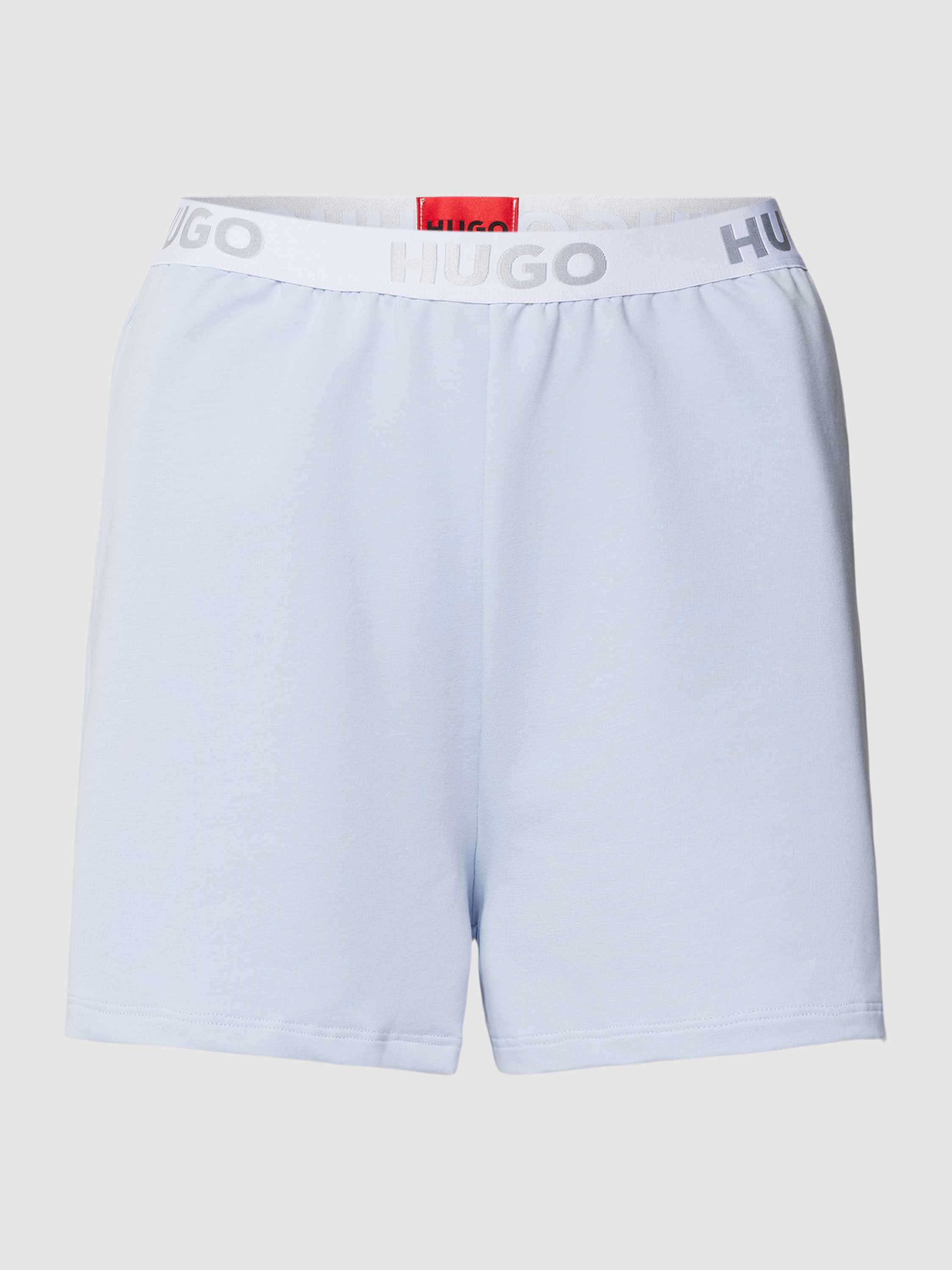 Shorts mit elastischem Logo-Bund Modell 'SPORTY'