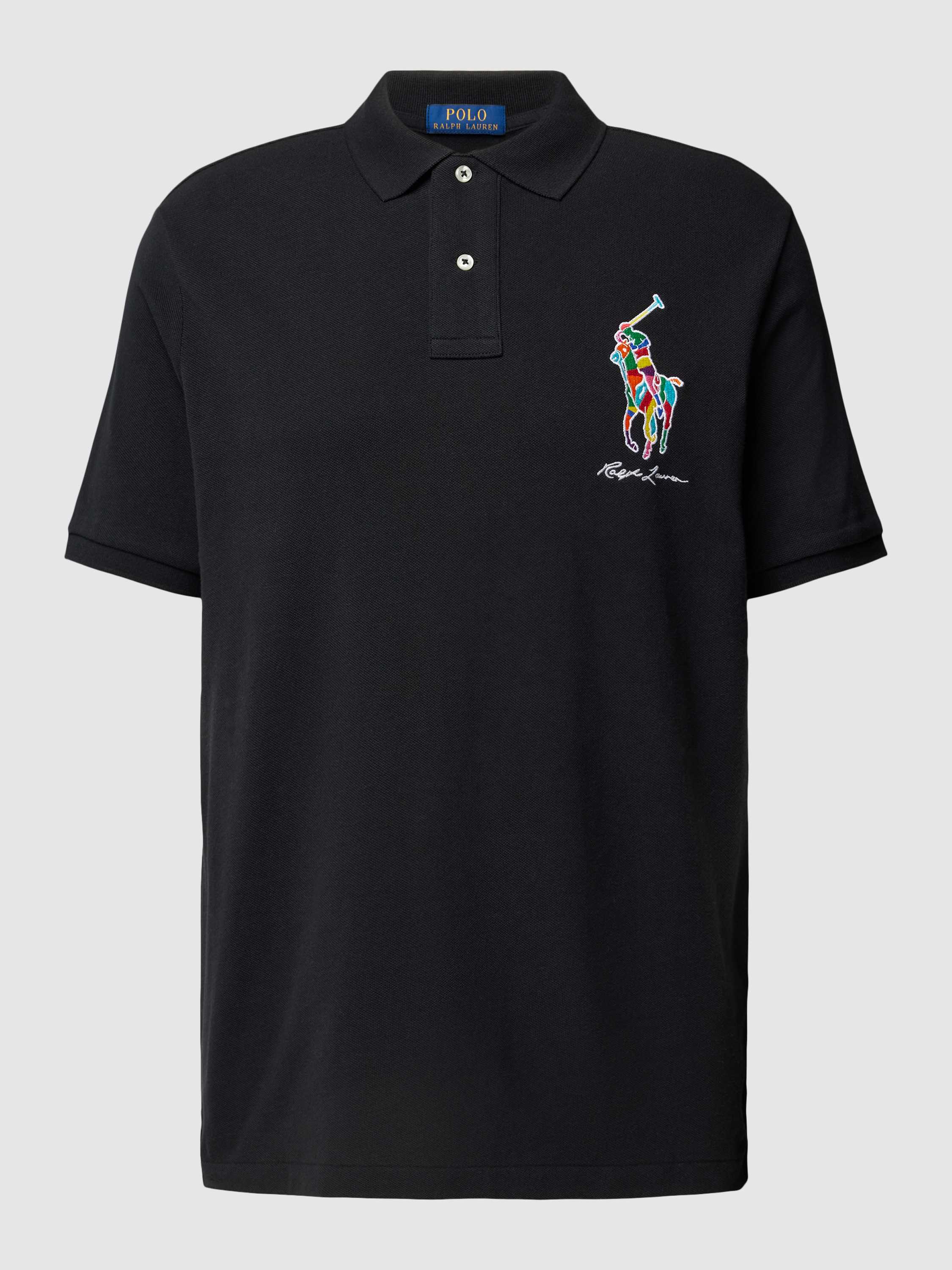 Classic Fit Poloshirt mit Label-Stitching