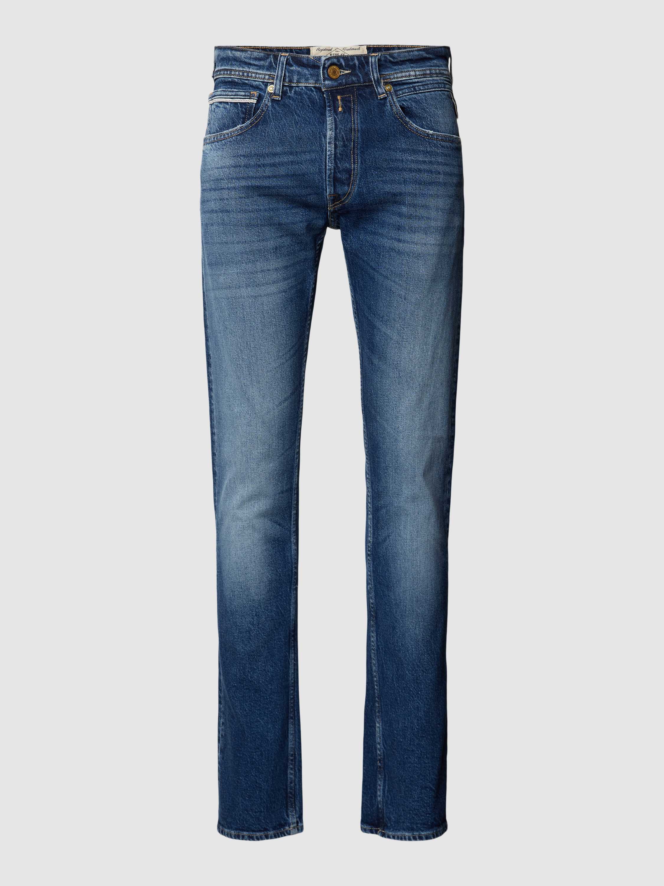 Straight Fit Jeans im 5-Pocket-Design Modell 'Grover'