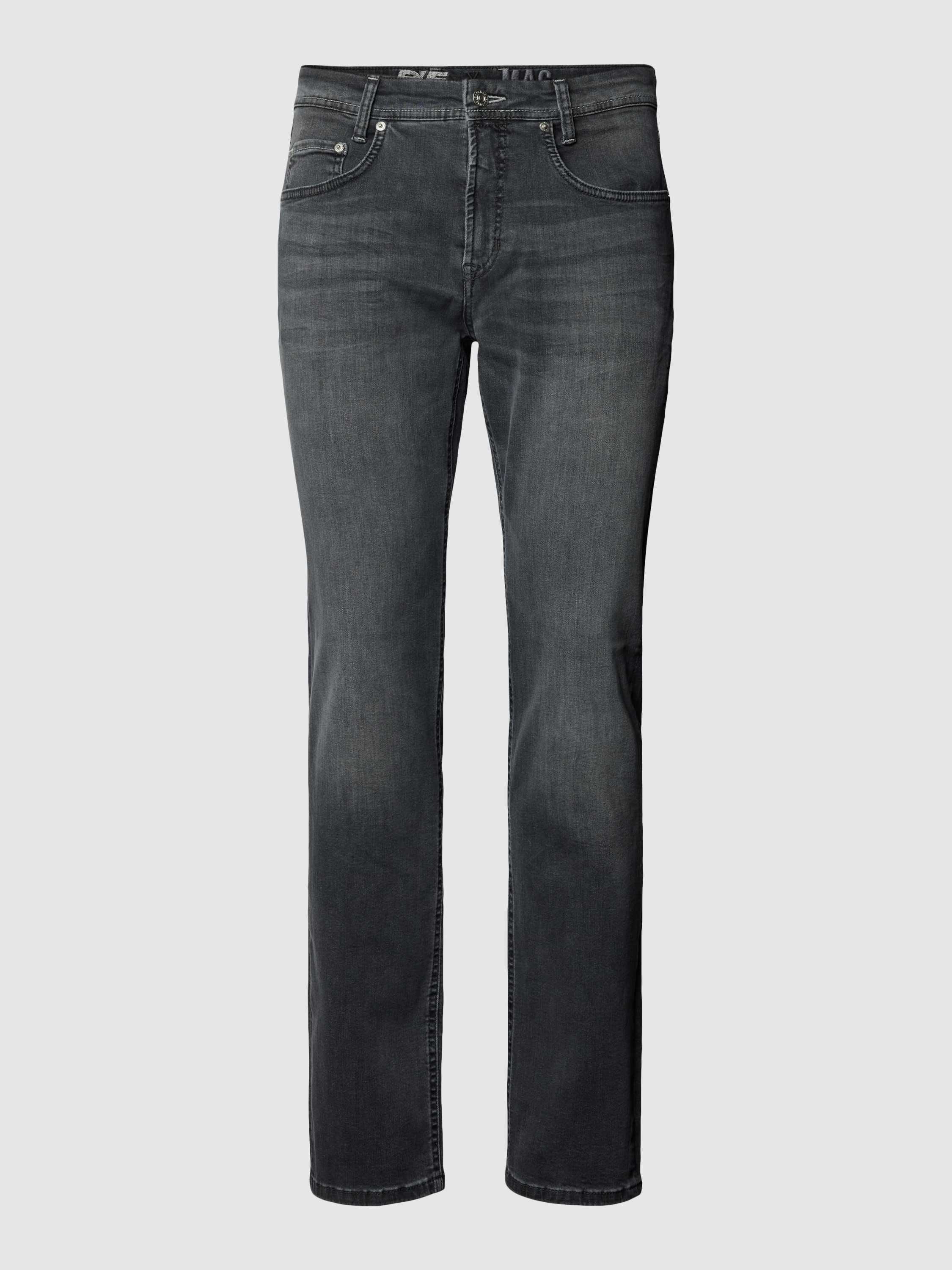 Regular Fit Jeans mit Knopfverschluss Modell 