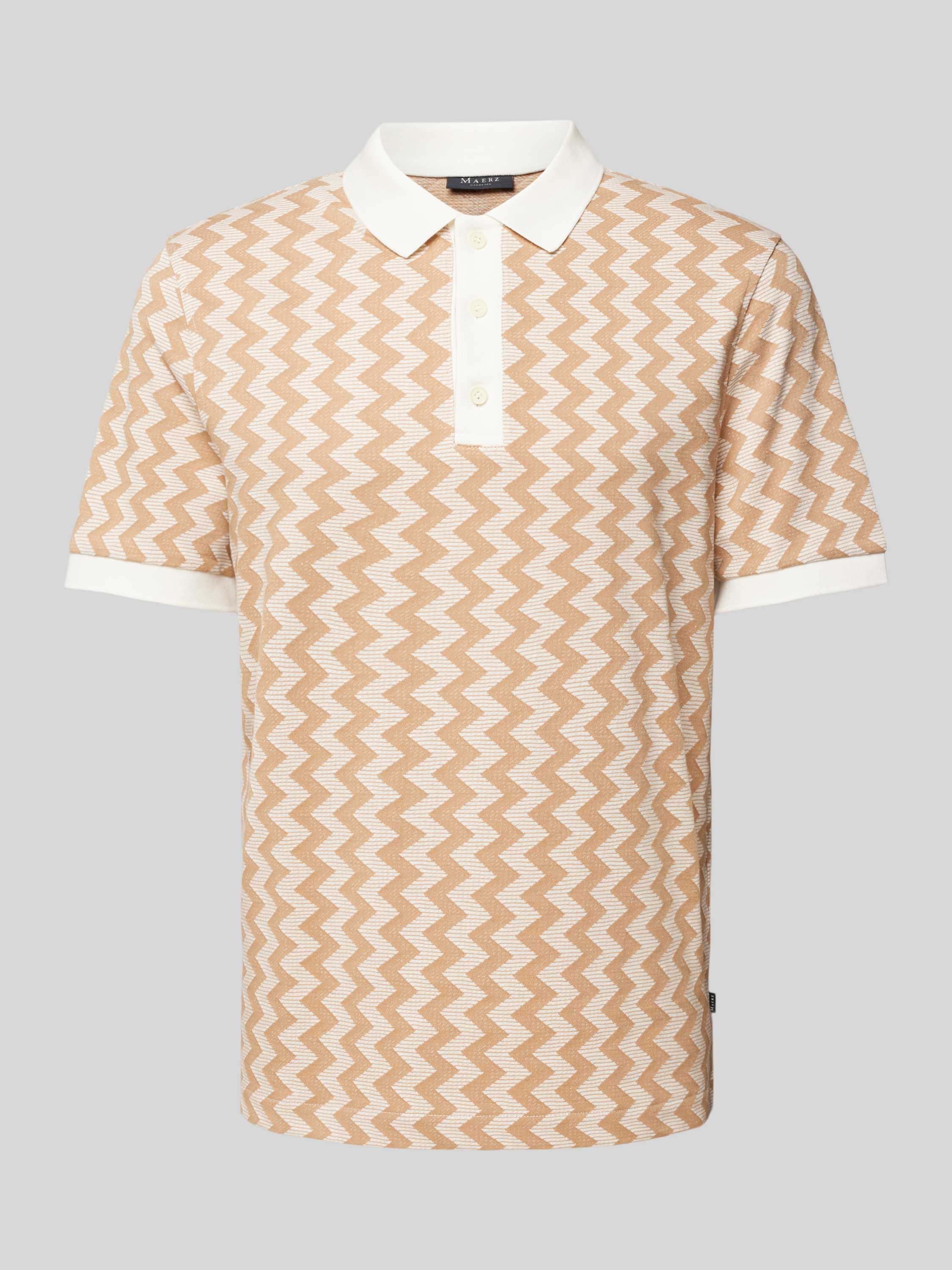 Regular Fit Poloshirt mit grafischem Muster