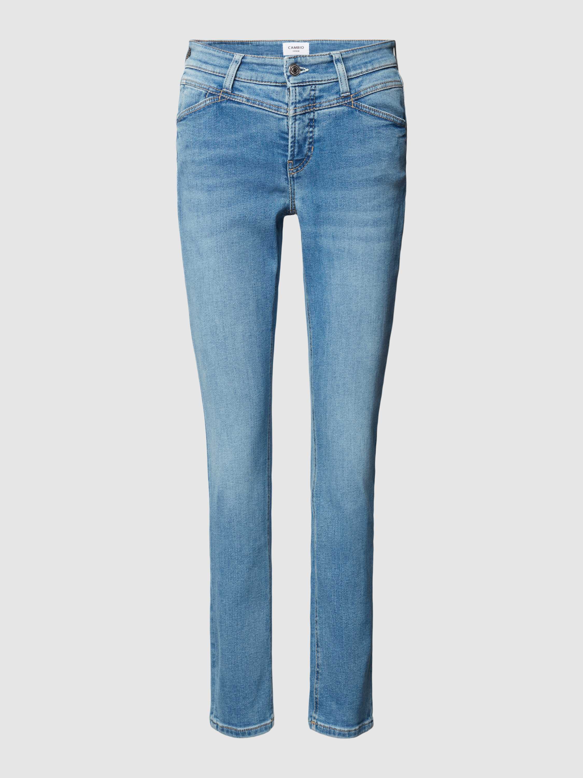 Slim Fit Jeans mit Ziernähten Modell 'PARLA SEAM'
