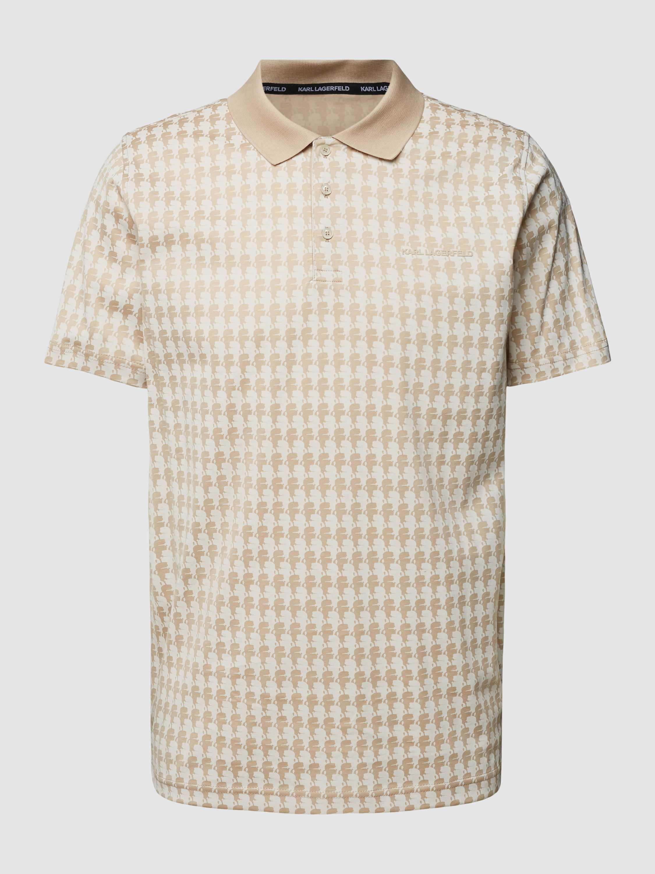 Regular Fit Poloshirt mit Allover-Muster