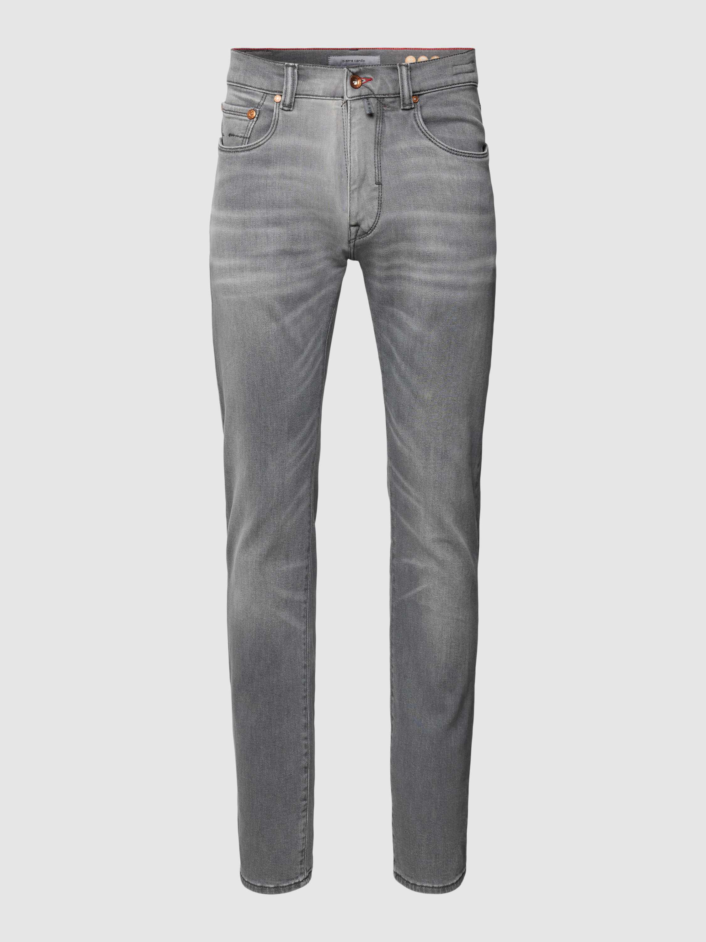 Tapered Fit Jeans im 5-Pocket-Design Modell 'Lyon'