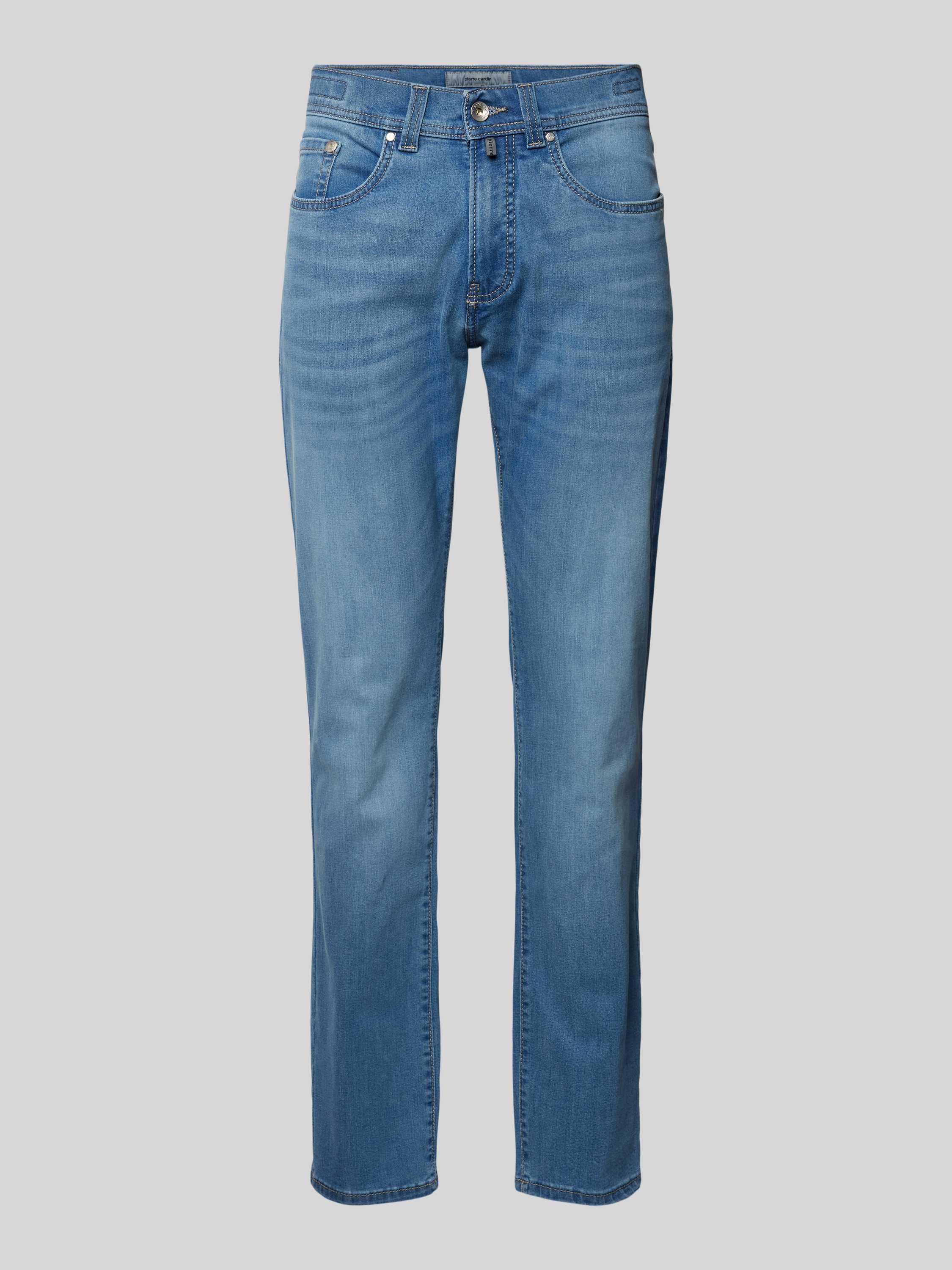 Tapered Fit Jeans im 5-Pocket-Design Modell 'Lyon'
