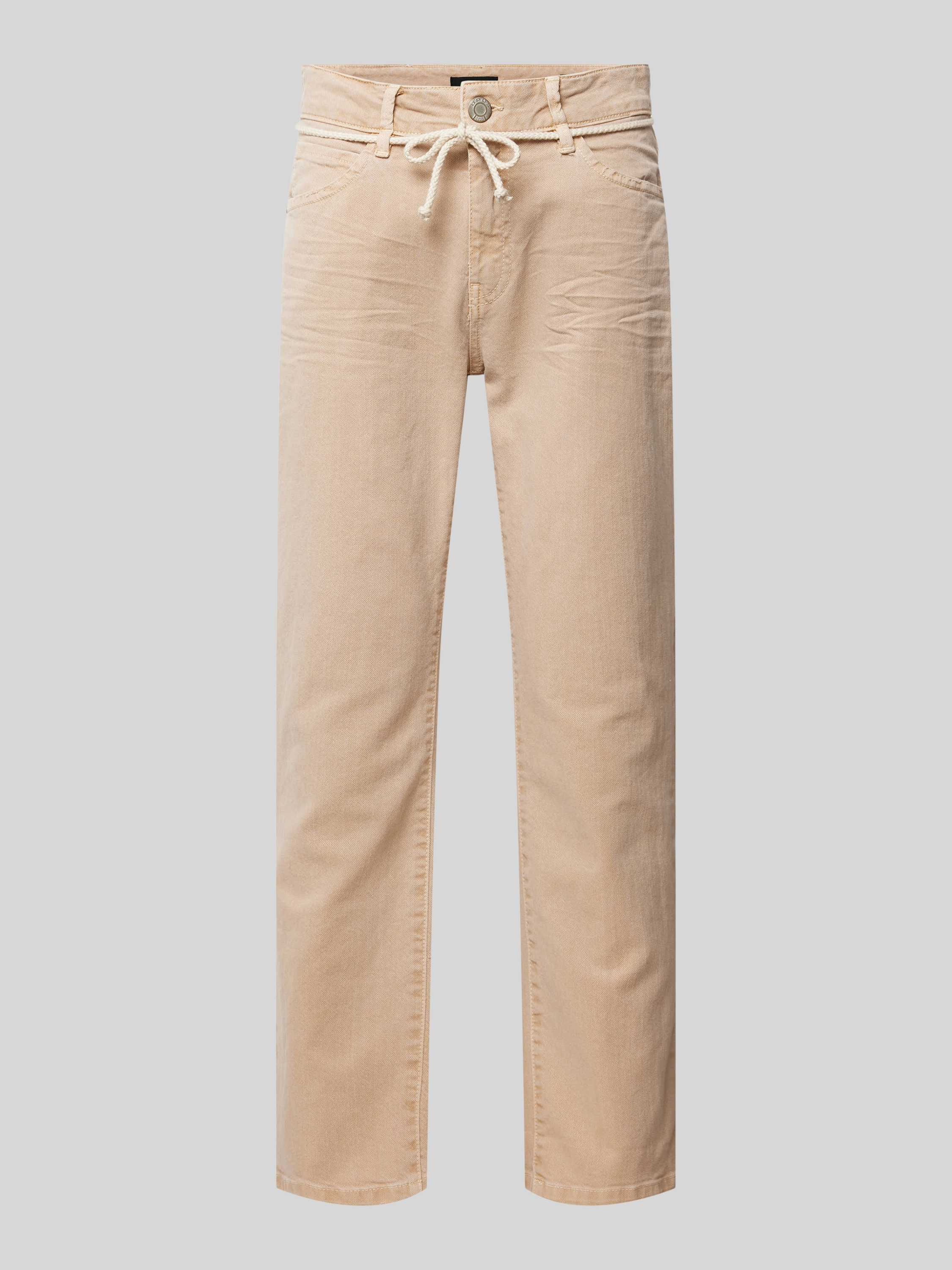 Regular Fit Jeans mit Bindegürtel Modell 'Louis fresh'