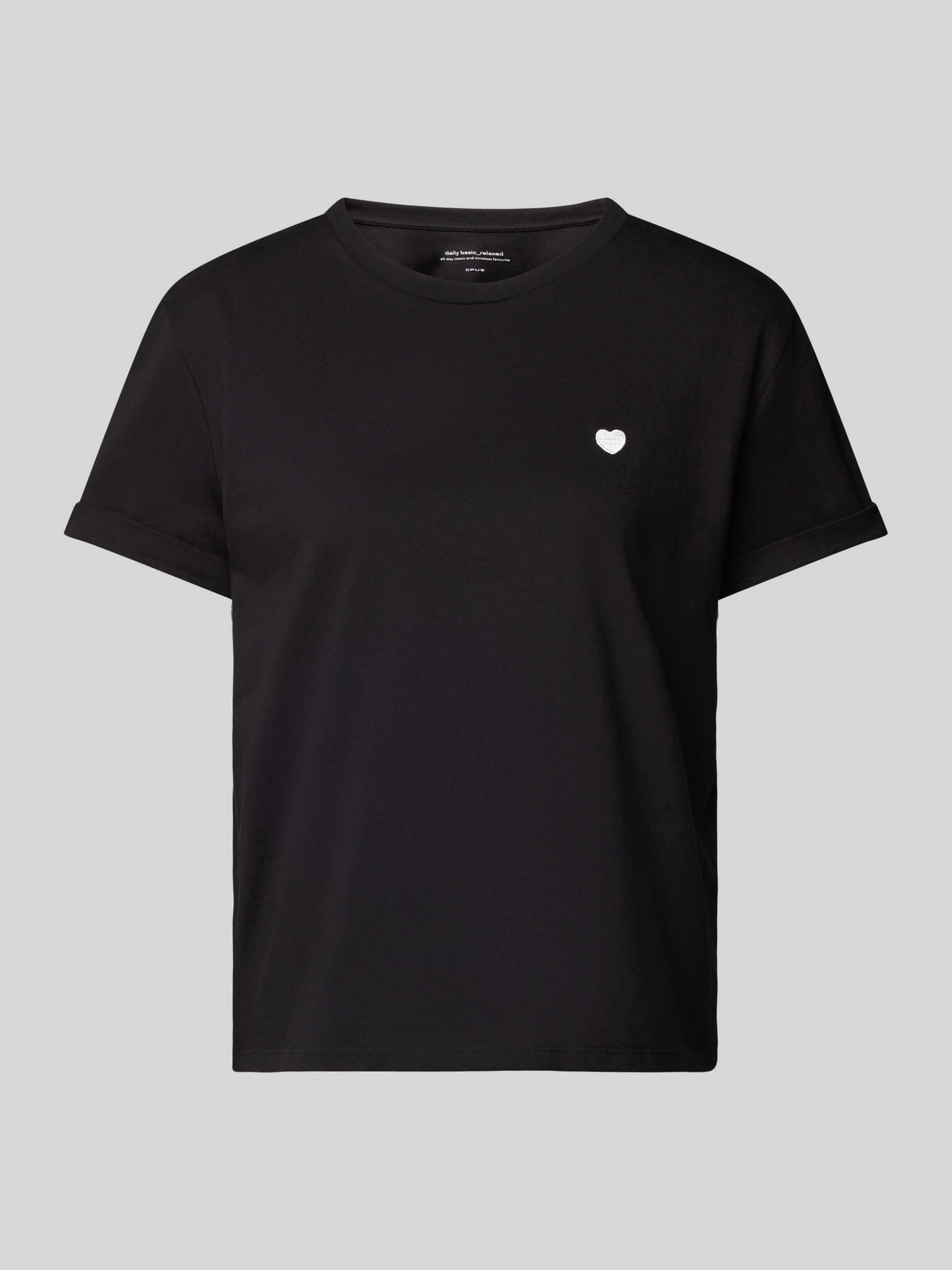 T-Shirt mit Motiv-Stitching Modell 'Serz'