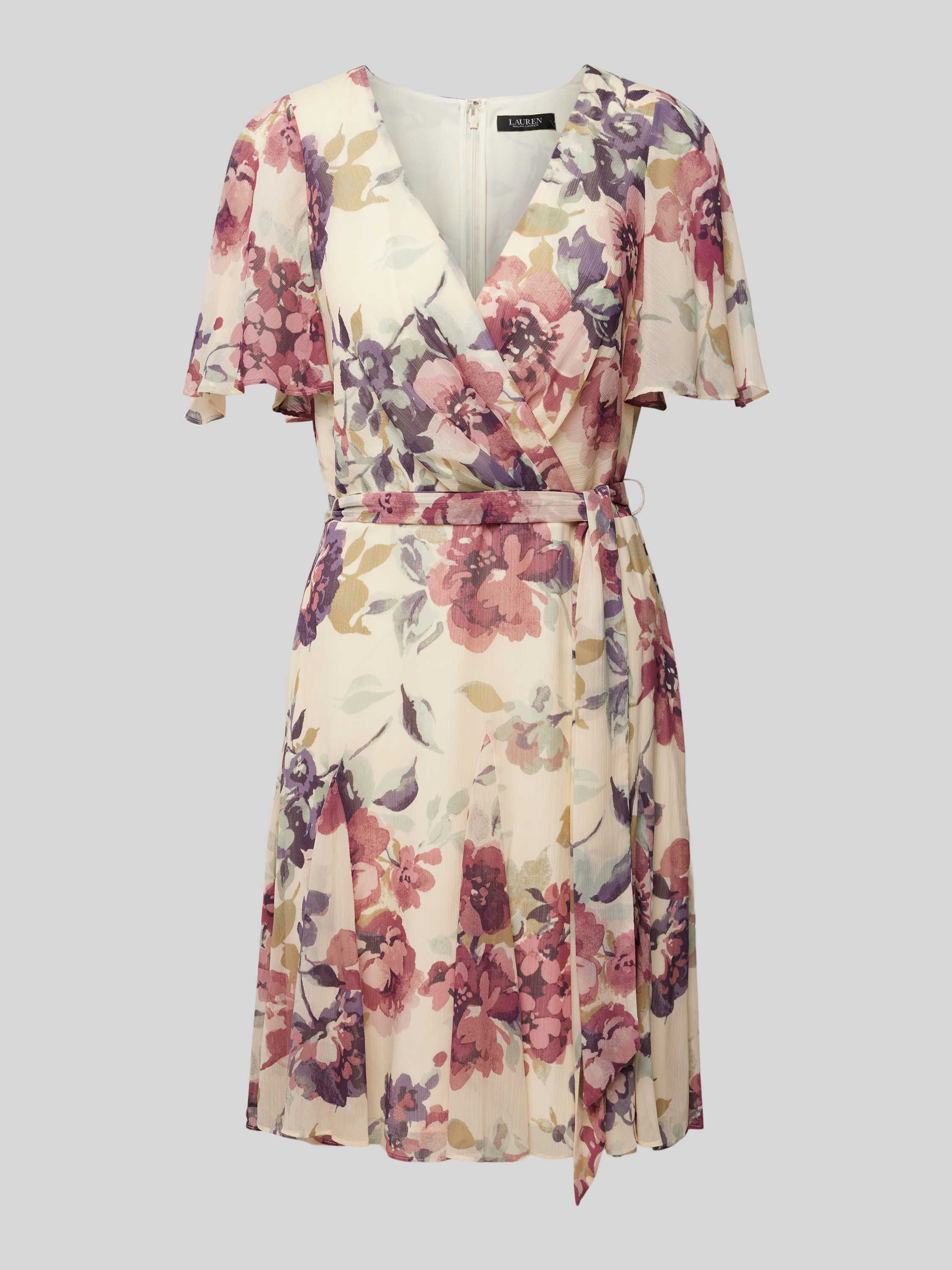 Knielanges Kleid mit floralem Print Modell 'WANDELLA'