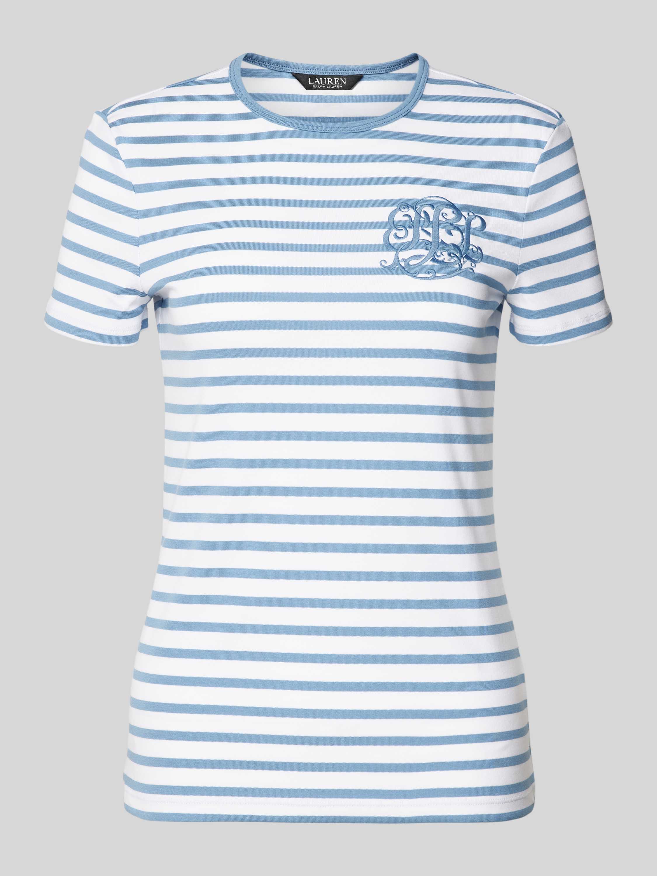 T-Shirt mit Logo-Stitching Modell 'ALLI'
