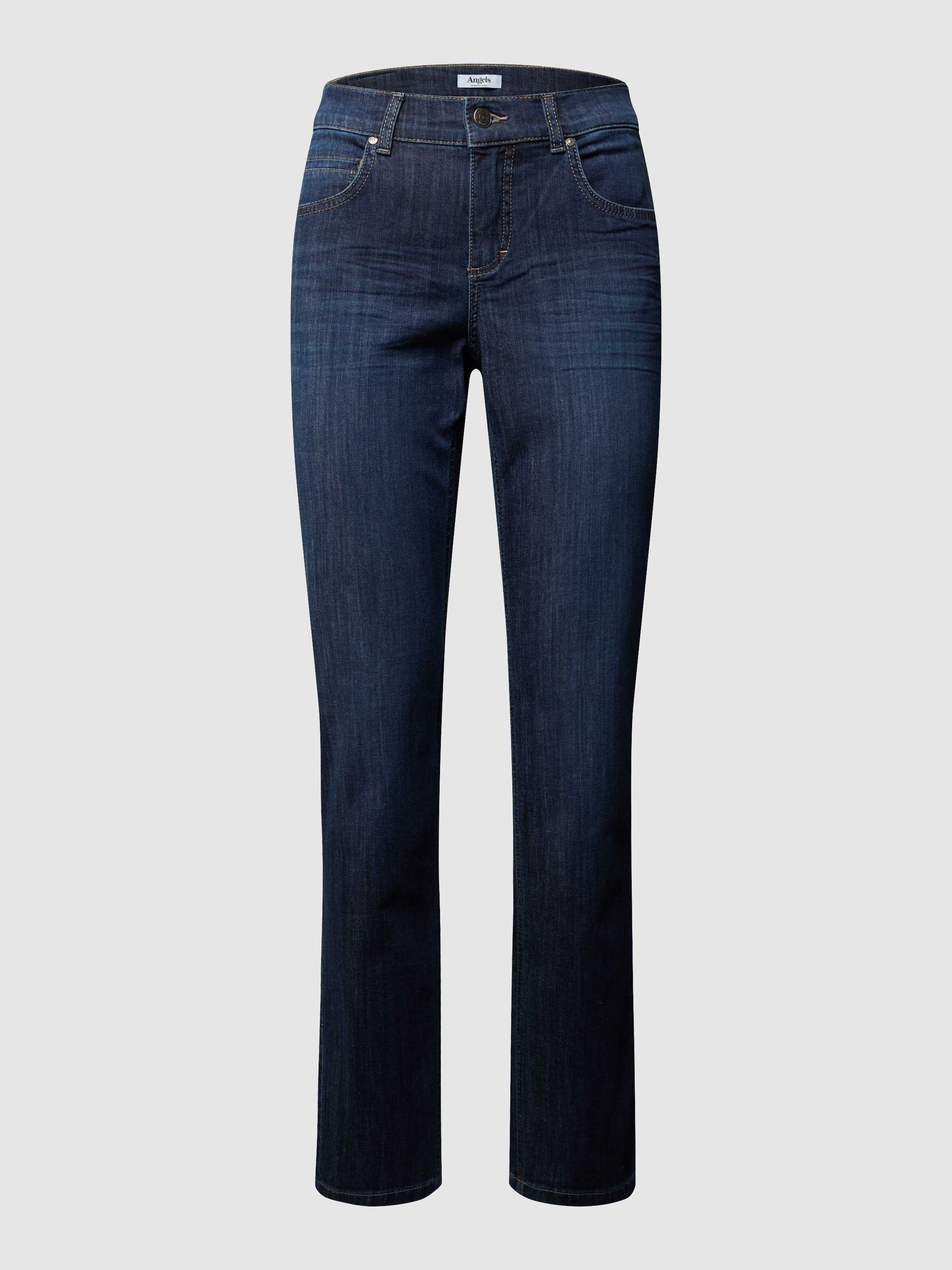 Regular Fit Jeans mit Label-Patch Modell 'CICI 34' Modell CICI