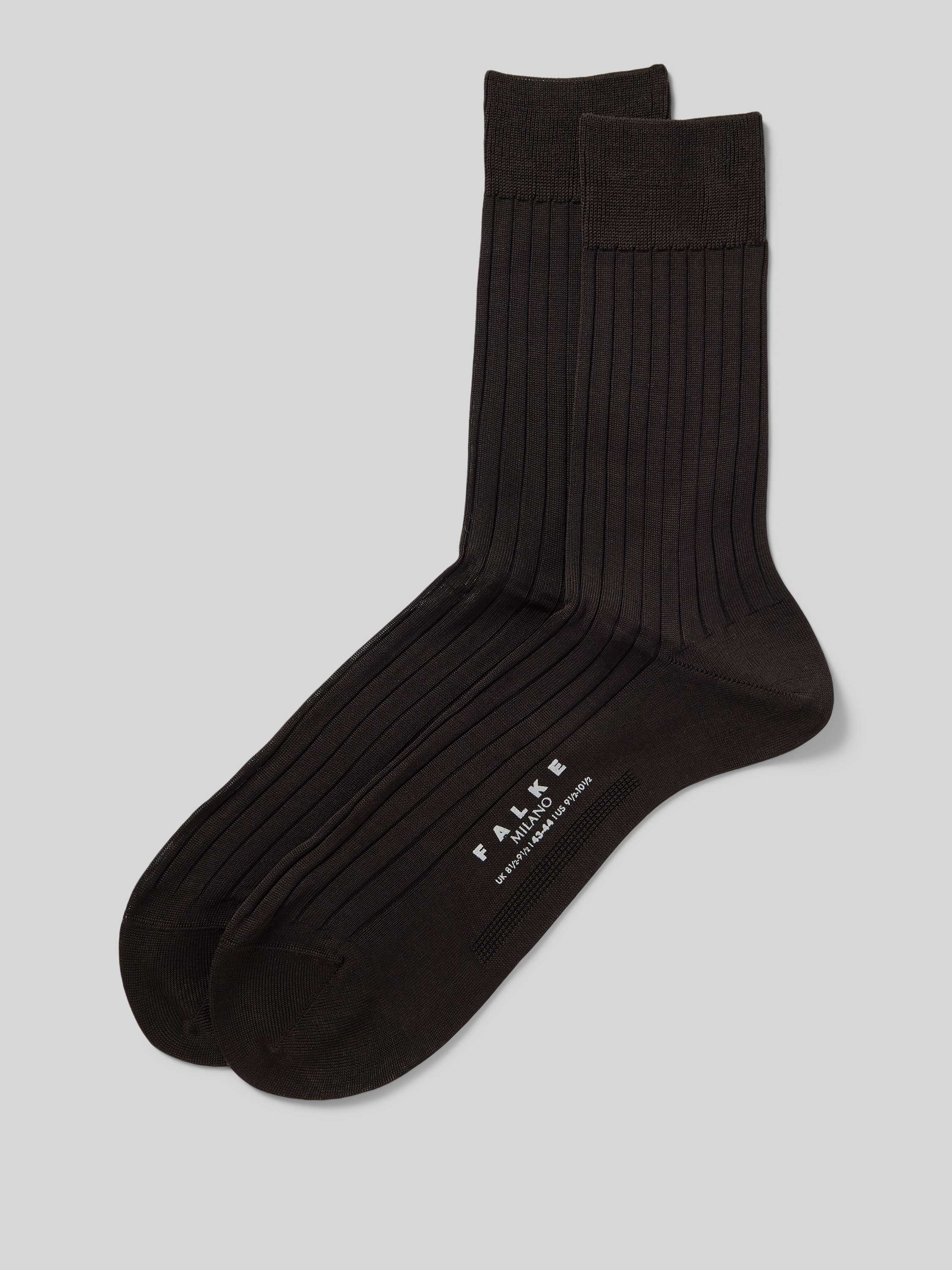 Socken mit Label-Print Modell 'MILANO'